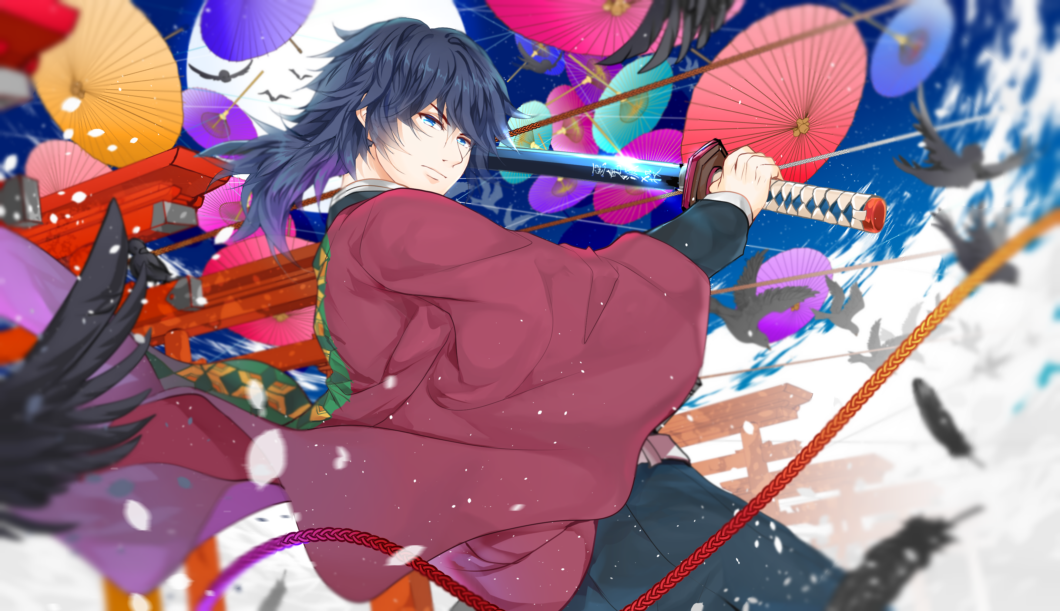 Giyuu Tomioka from Demon Slayer HD Wallpaper