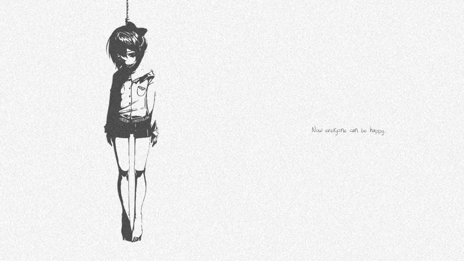 Sayori from Doki Doki Literature Club Silhouette HD Wallpaper