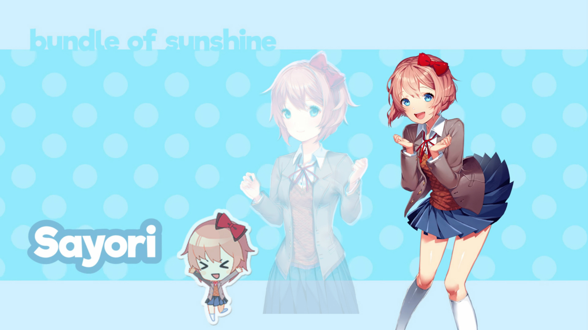 Sayori from Doki Doki Literature Club! HD Wallpaper