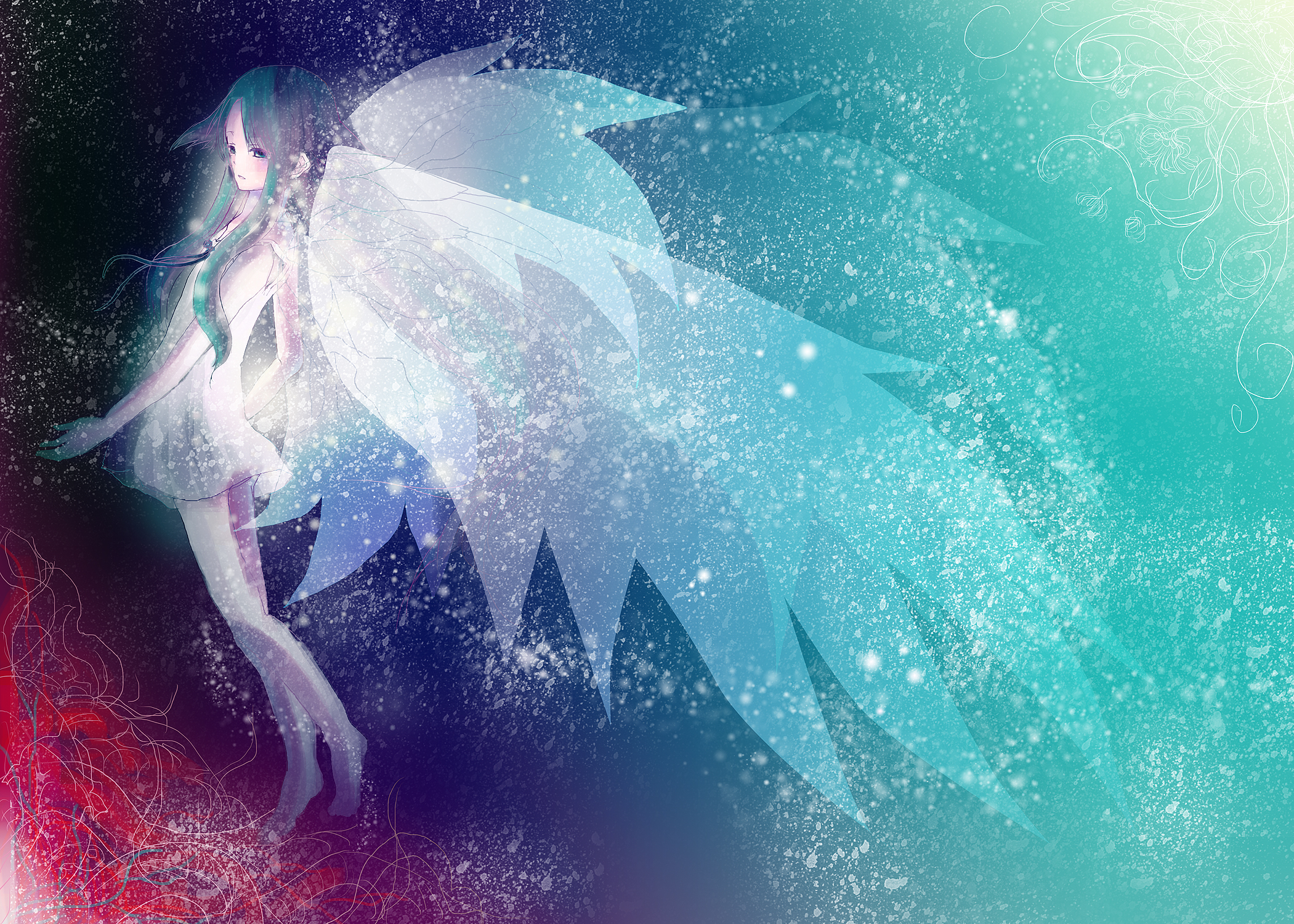 Saya from Saya No Uta HD Wallpaper