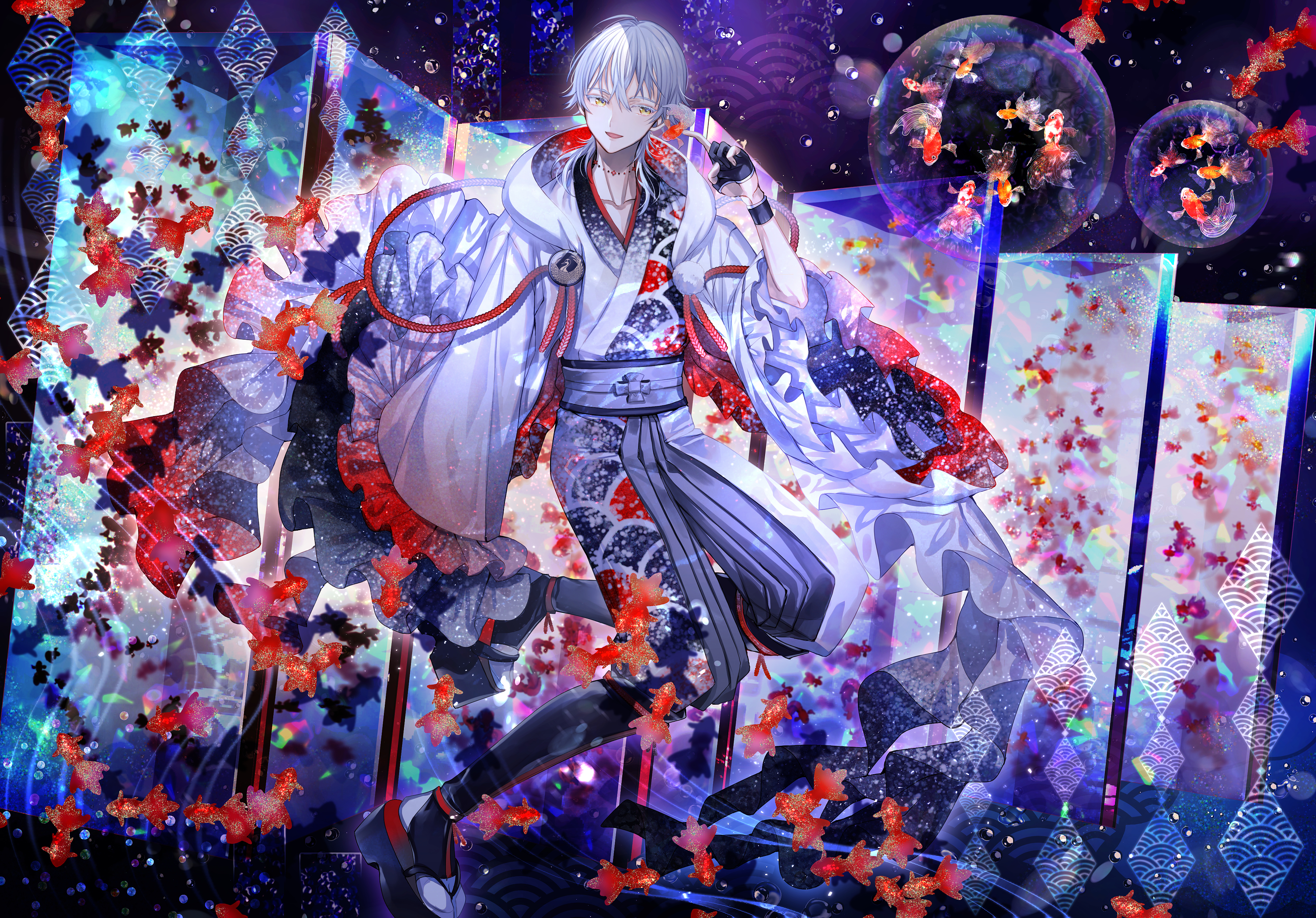 Tsurumaru Kuninaga from Touken Ranbu HD Wallpaper