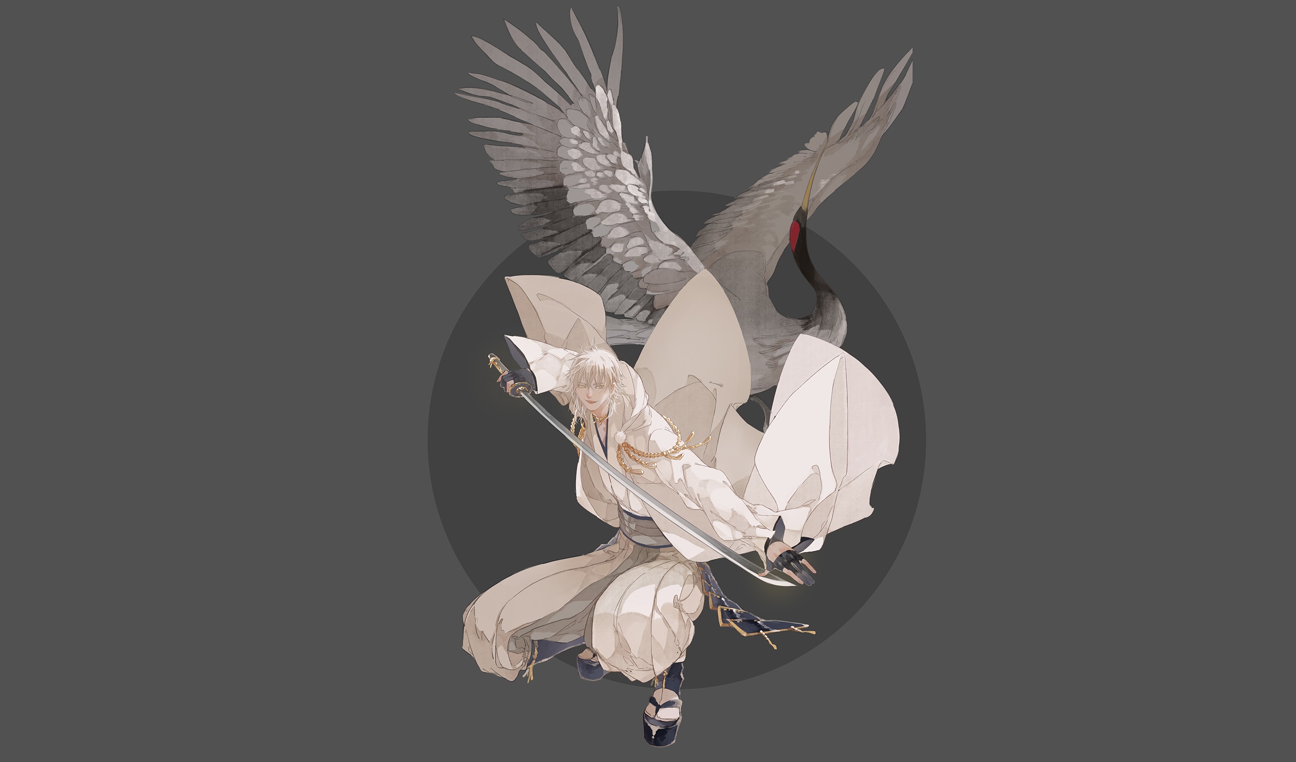 Tsurumaru Kuninaga from Touken Ranbu HD Wallpaper