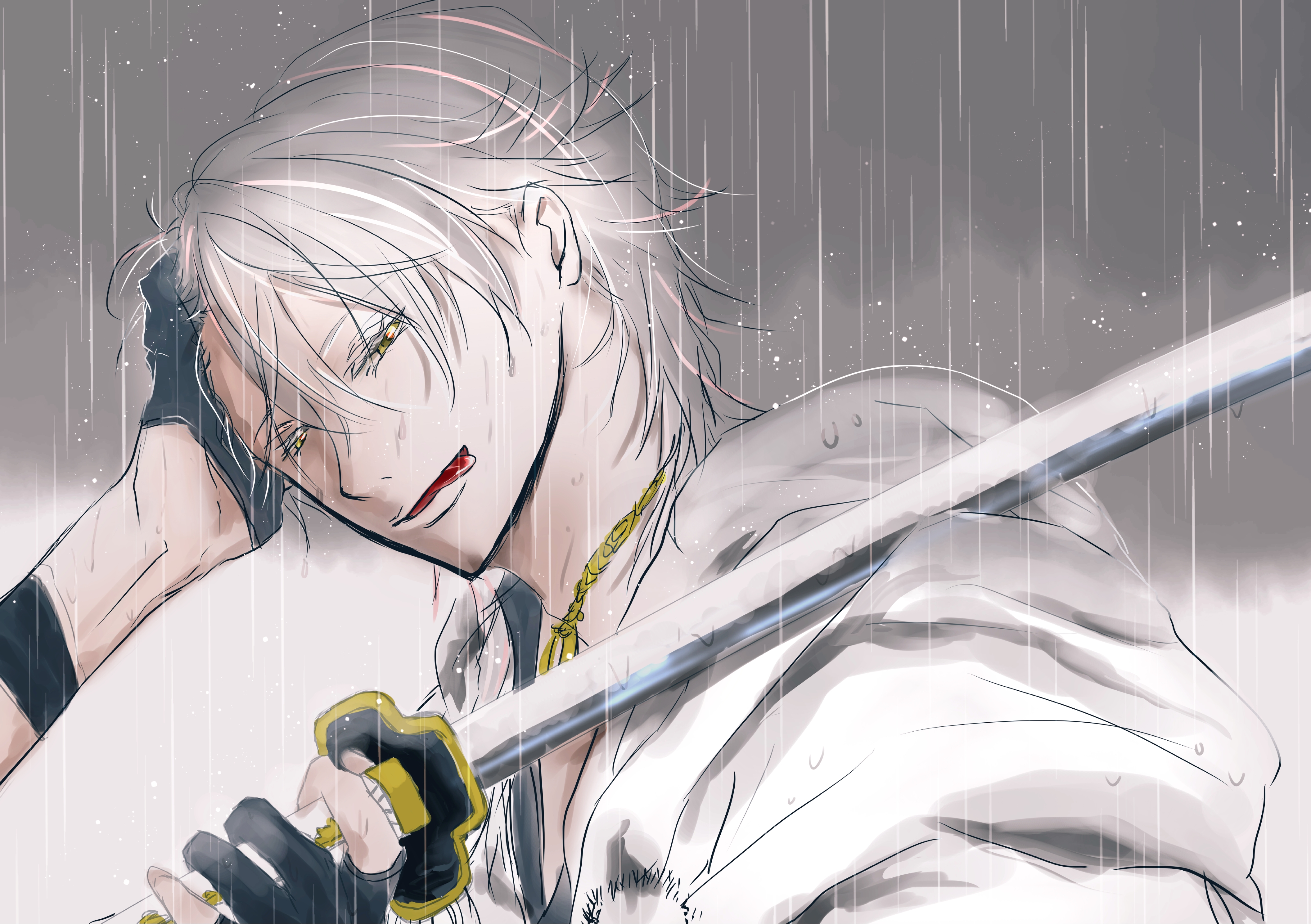 Tsurumaru Kuninaga from Touken Ranbu HD Wallpaper