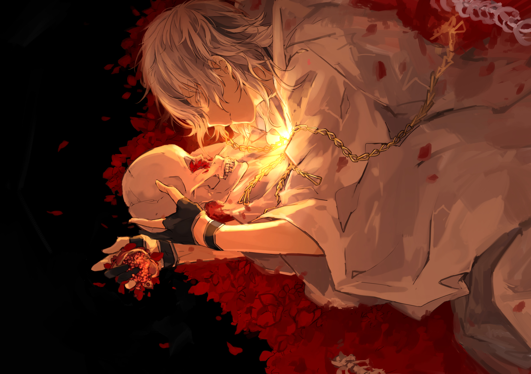 Tsurumaru Kuninaga from Touken Ranbu HD Wallpaper