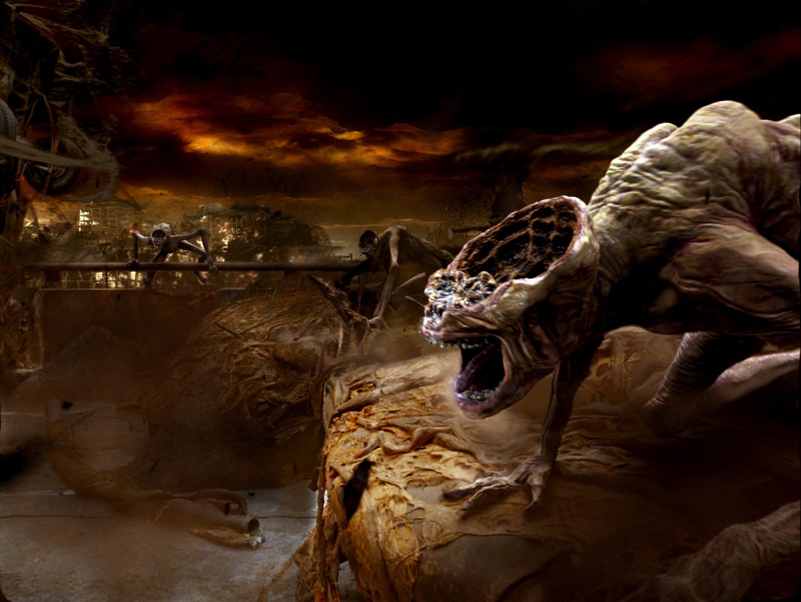 Constantine creatures in a desolate landscape HD Wallpaper