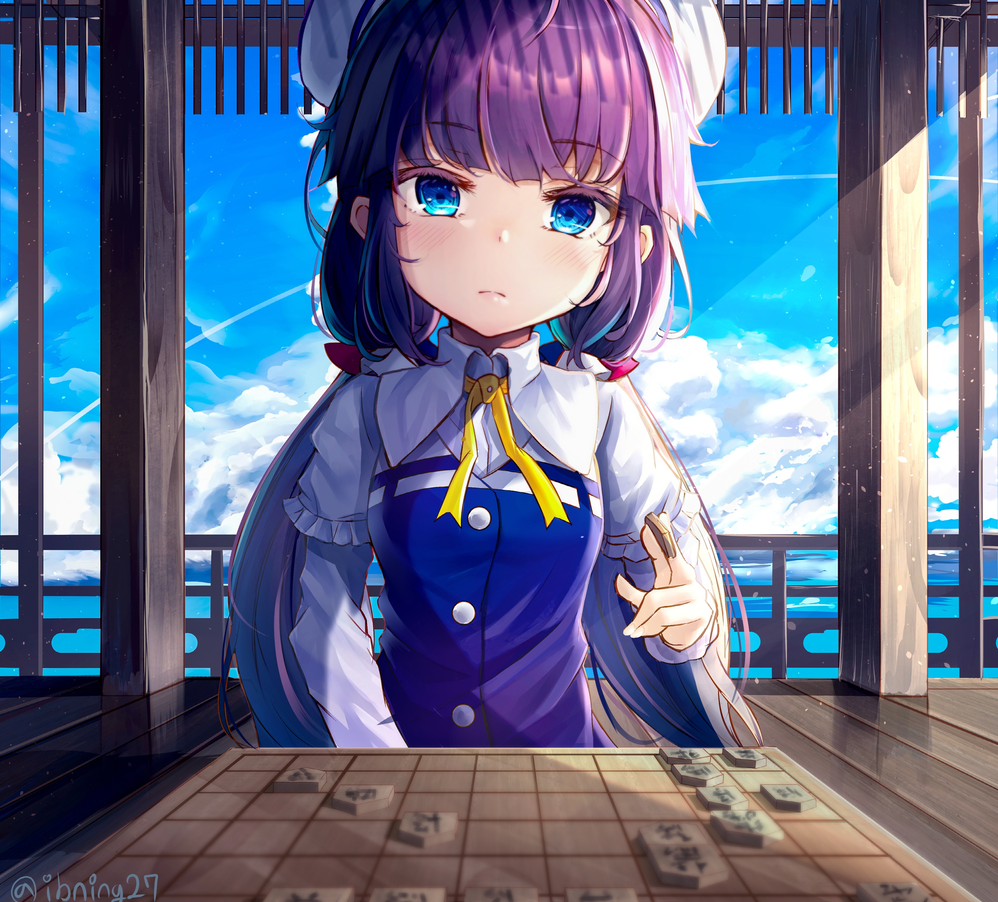 Ai Hinatsuru playing Shogi HD Wallpaper