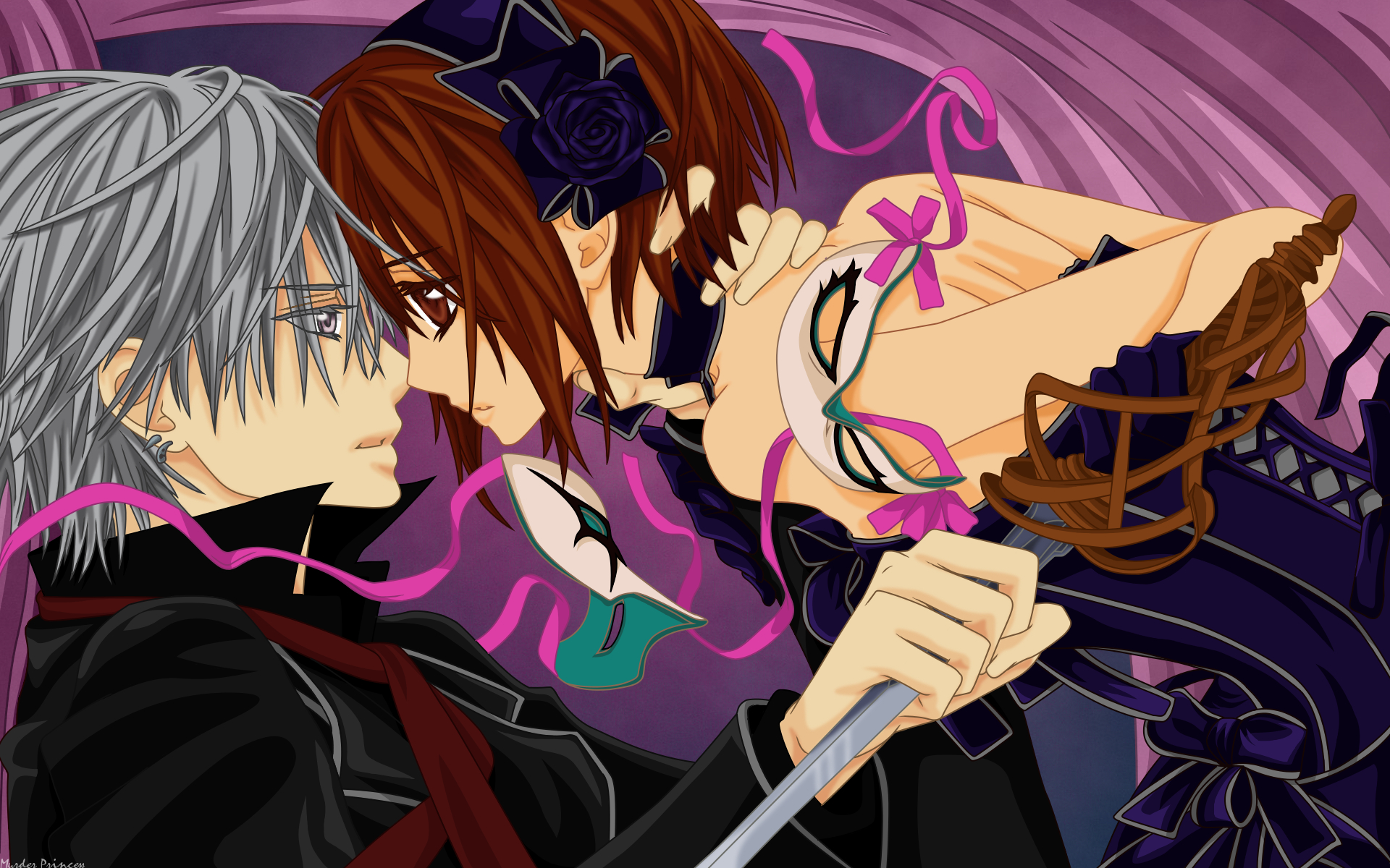 Zero Kiryu and Yuki Cross from Vampire Knight HD Wallpaper