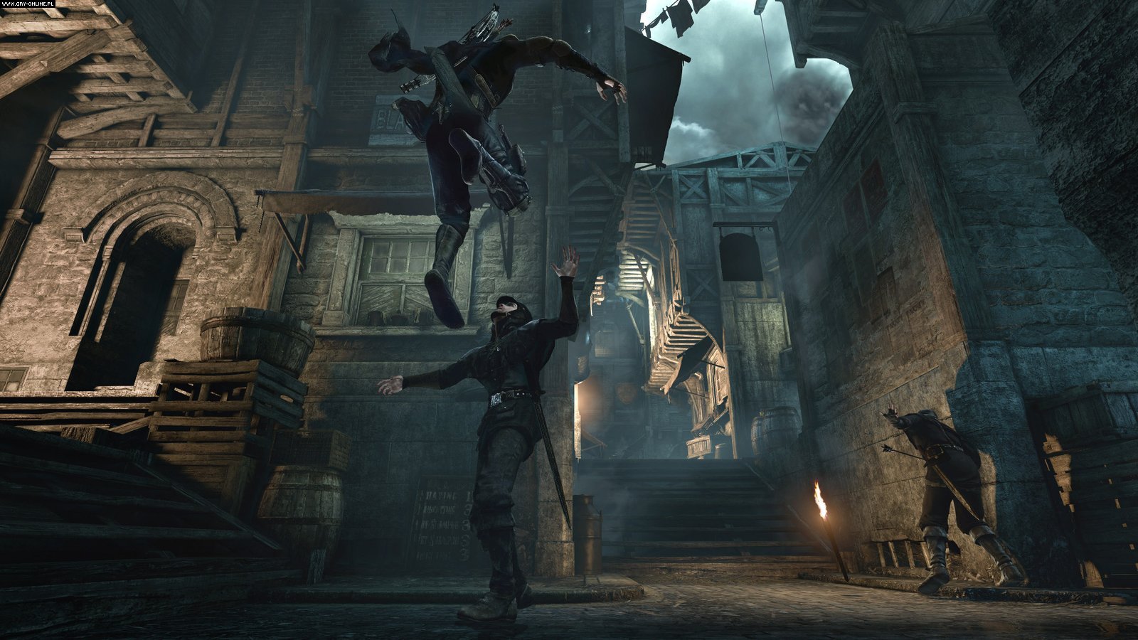 Garrett from Thief in combat HD Wallpaper