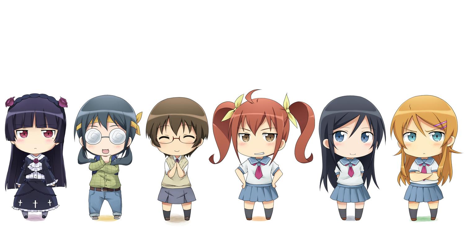 Ayase Aragaki and friends from Oreimo HD Wallpaper