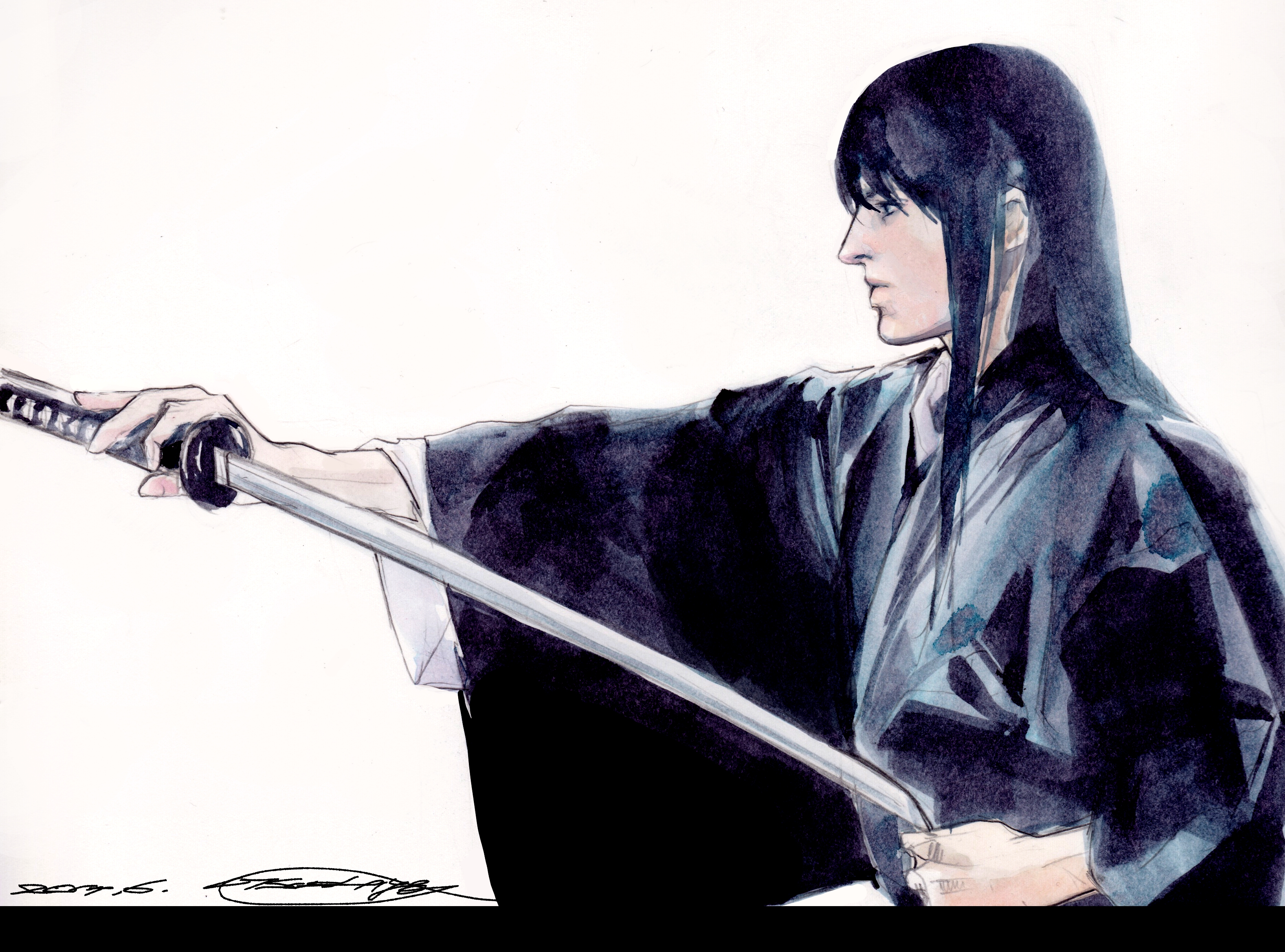 Kotaro Katsura holding a katana HD Wallpaper
