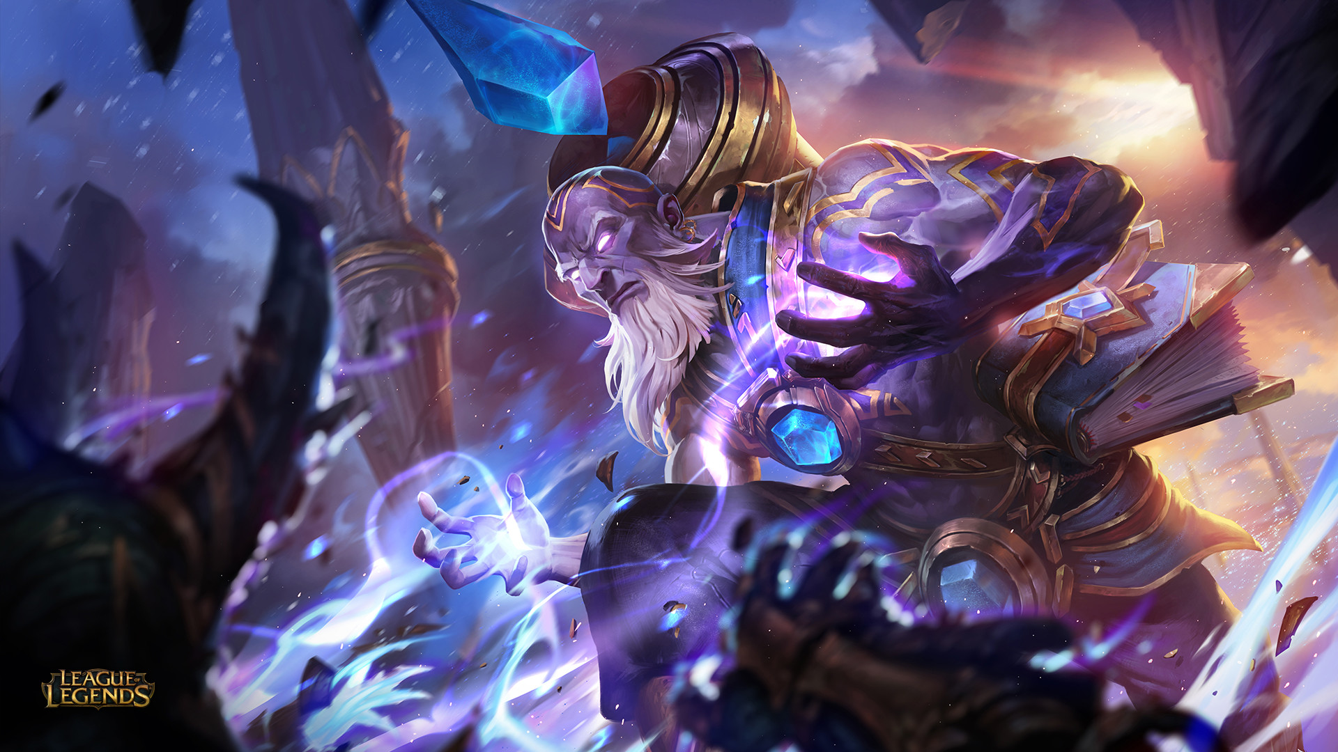Ryze from League of Legends casting spells HD Wallpaper
