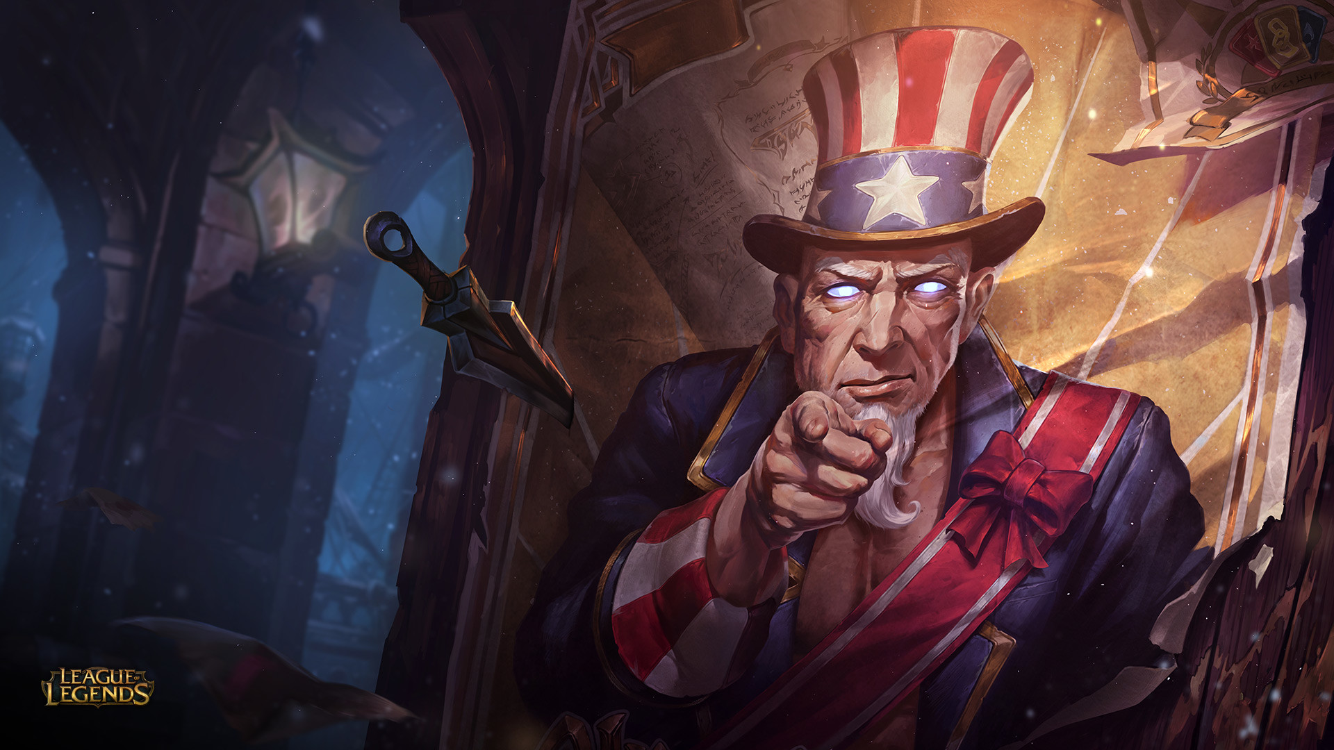 Uncle Sam Ryze from League of Legends HD Wallpaper