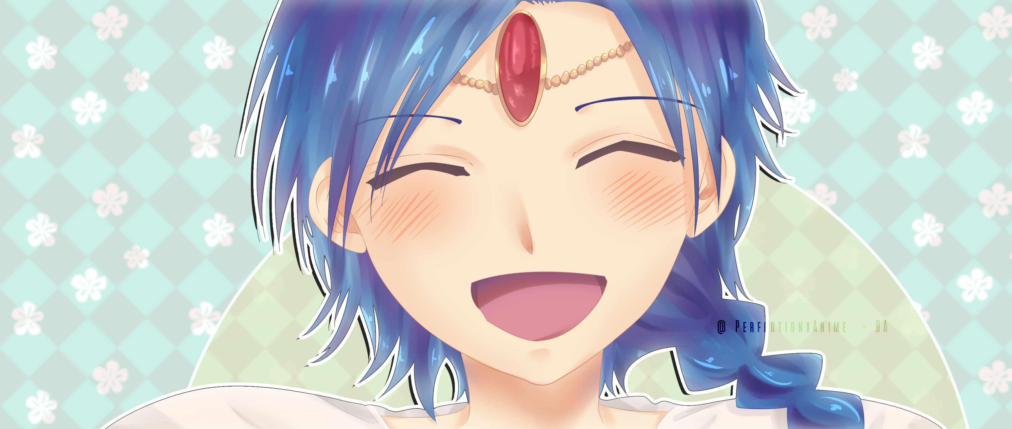Aladdin from Magi smiling HD Wallpaper