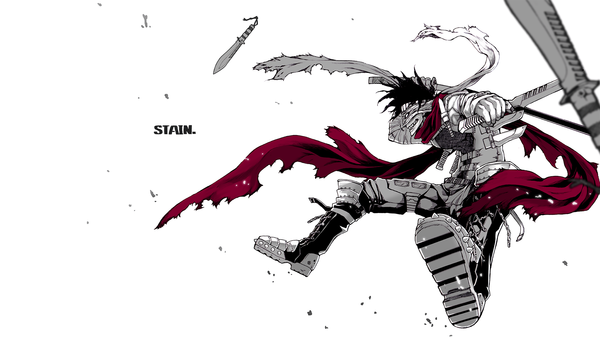 Stain from Boku No Hero Academia HD Wallpaper