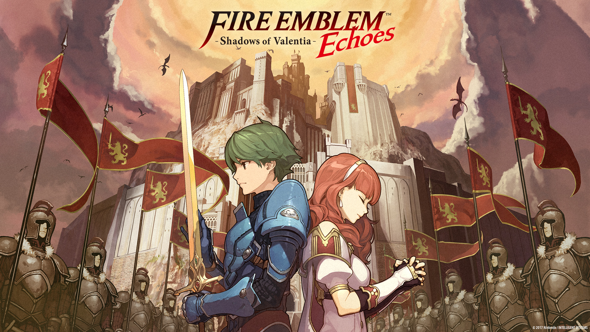 Alm and Celica from Fire Emblem: Shadows of Valentia HD Wallpaper