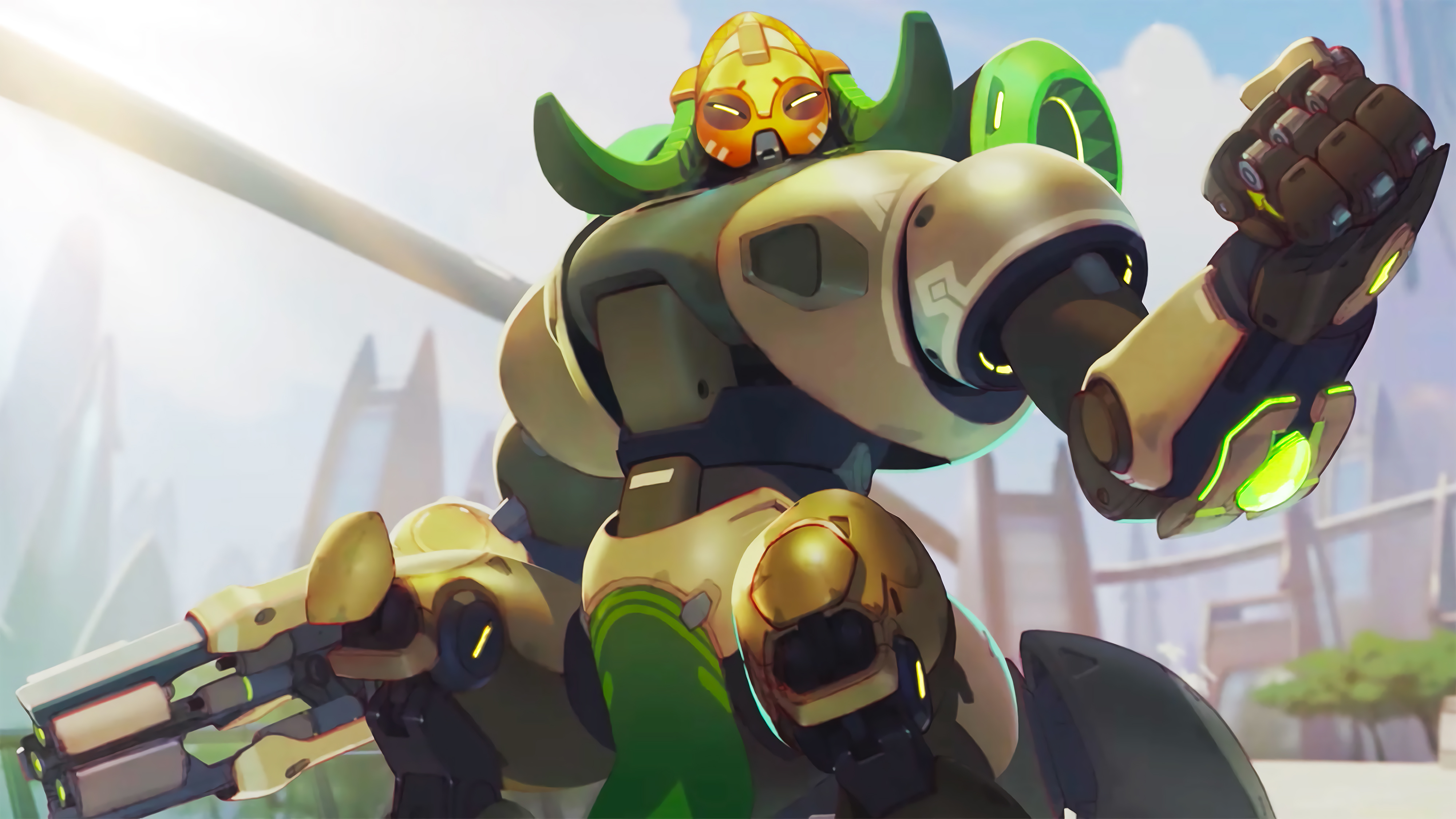 Orisa from Overwatch HD Wallpaper