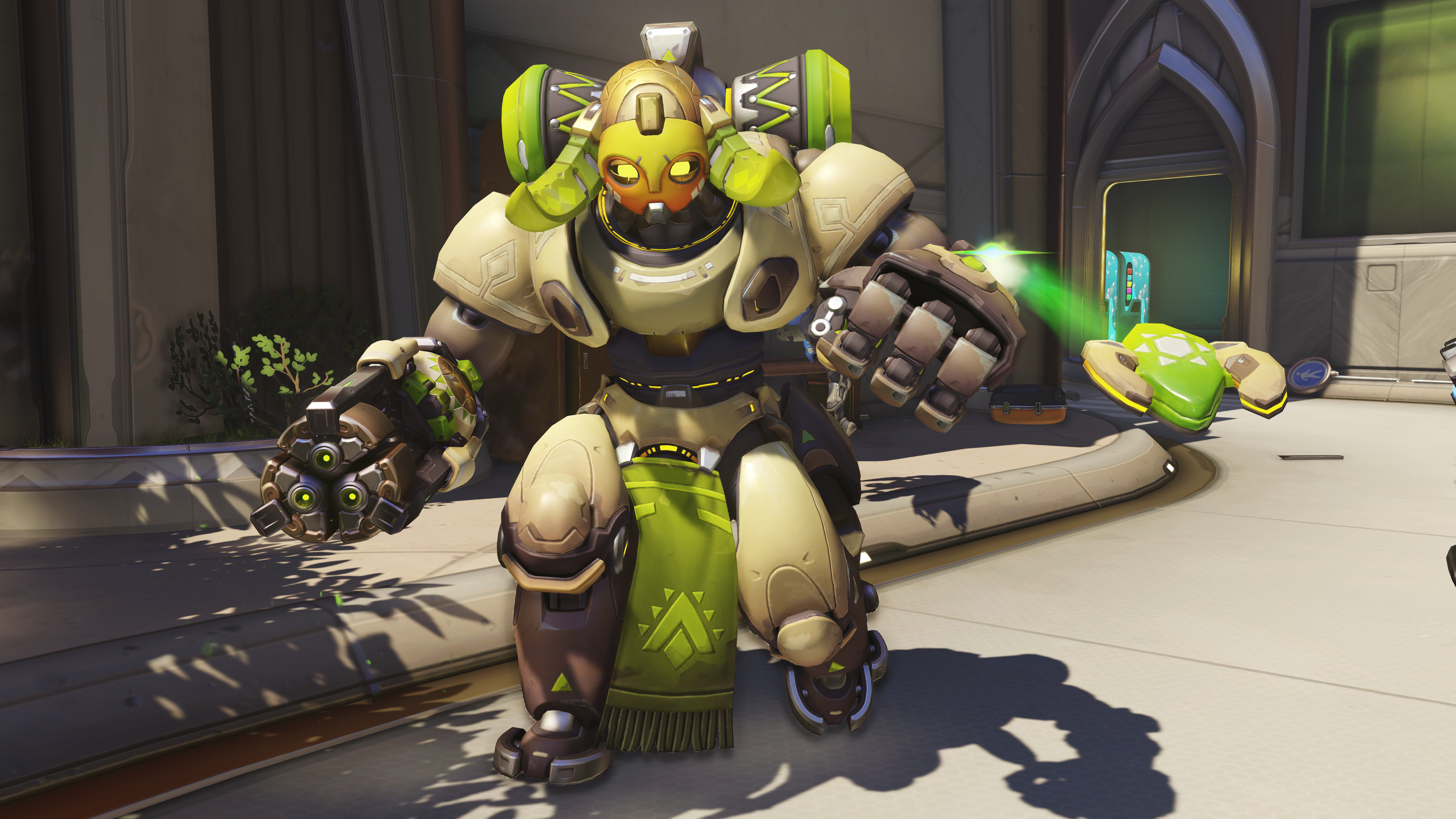 Orisa from Overwatch HD Wallpaper