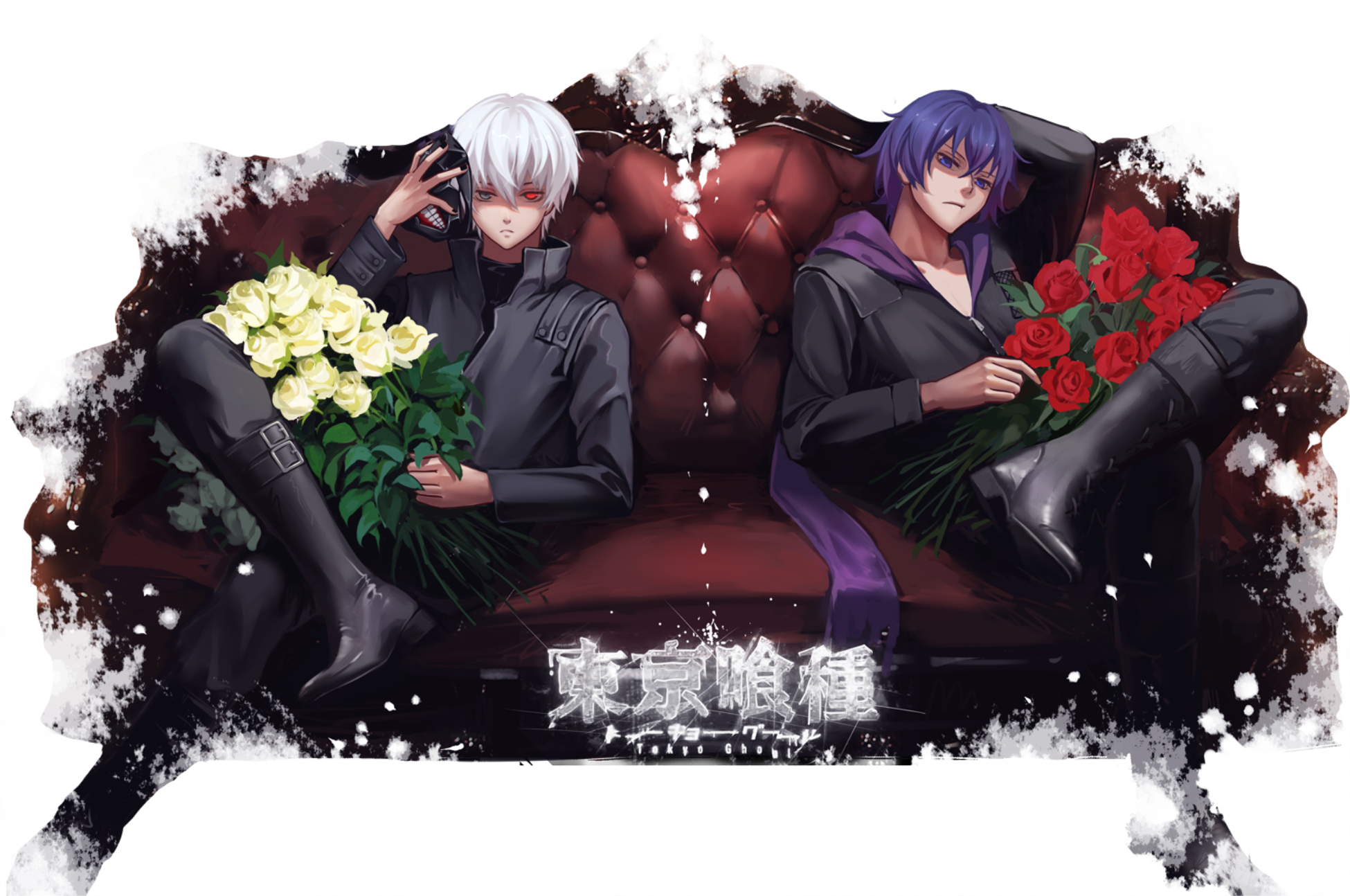 Ayato Kirishima and ??? from Tokyo Ghoul HD Wallpaper