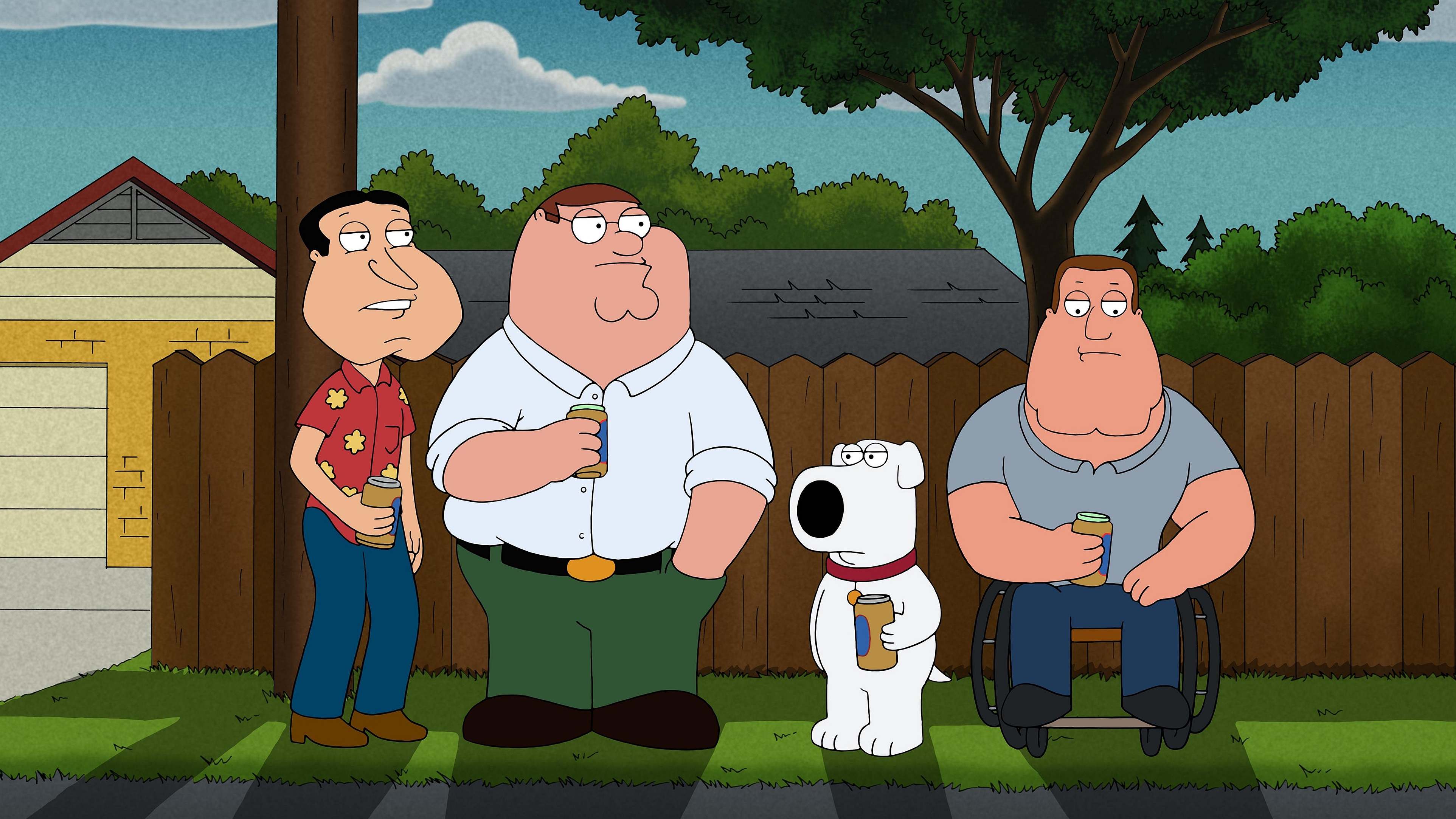 Peter Griffin and friends from Family Guy HD Wallpaper