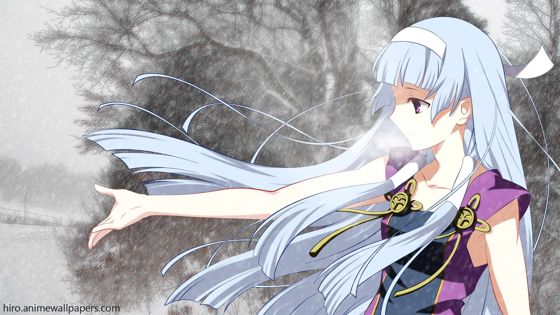 Nagi from Kannagi in Winter HD Wallpaper