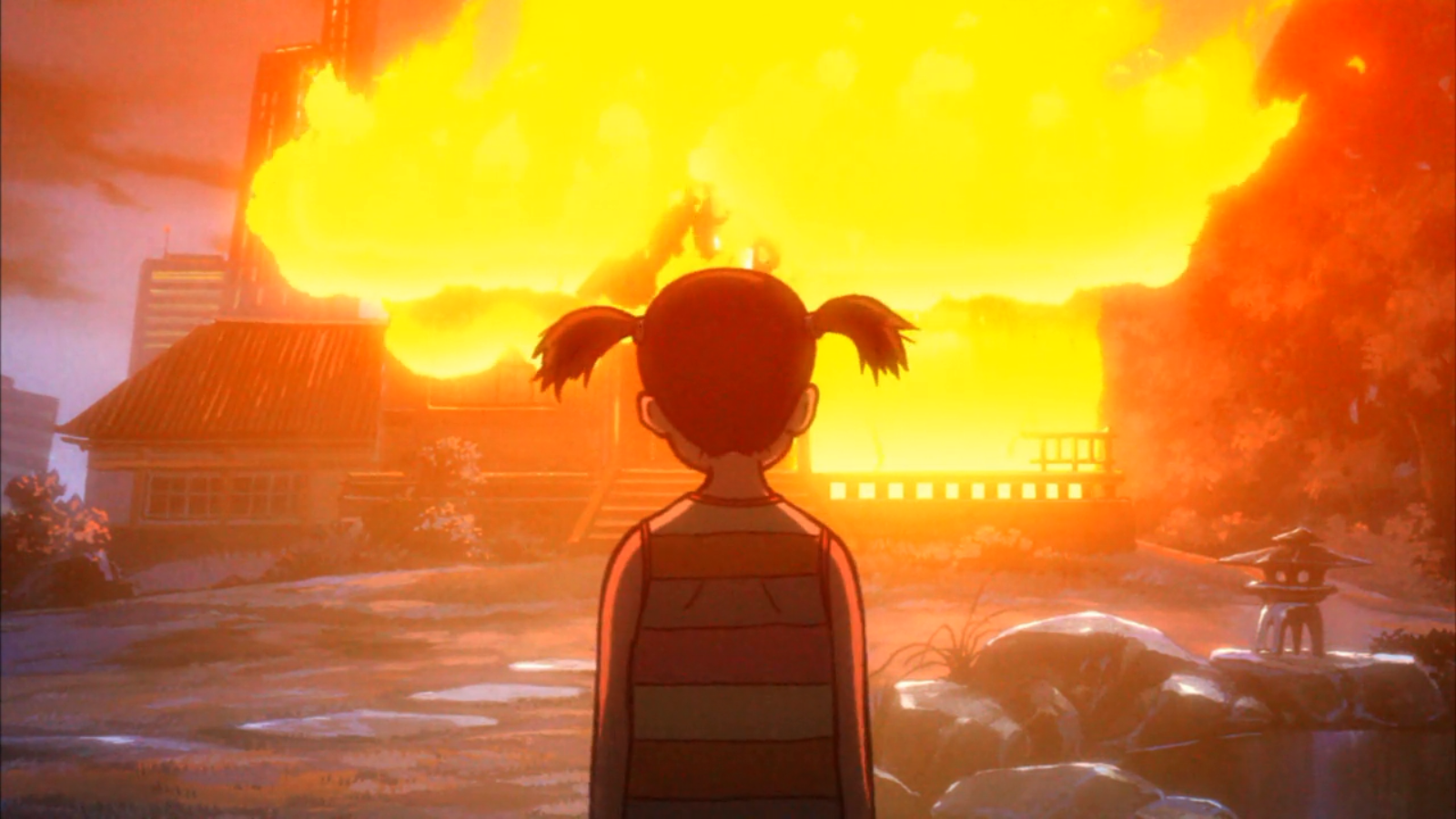 Girl watches explosion in Kill Bill HD Wallpaper