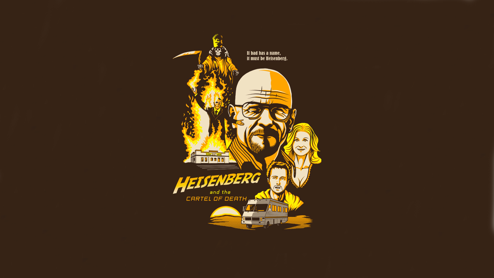 Heisenberg and the Cartel of Death from Breaking Bad HD Wallpaper