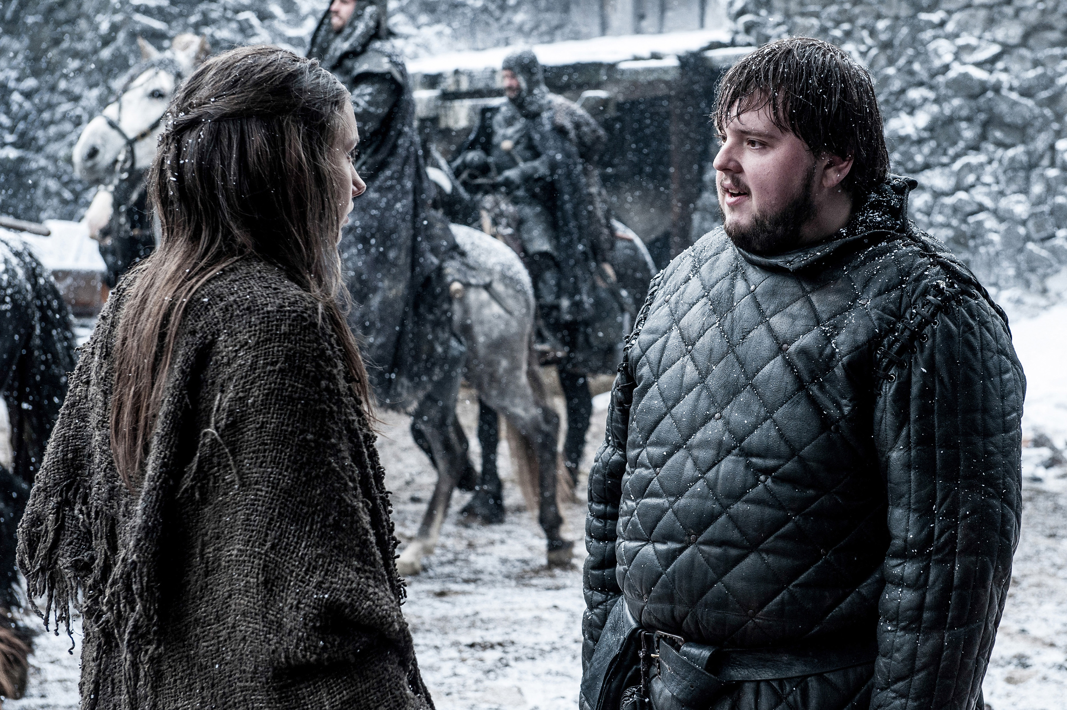 Gilly from Game of Thrones in the snow HD Wallpaper