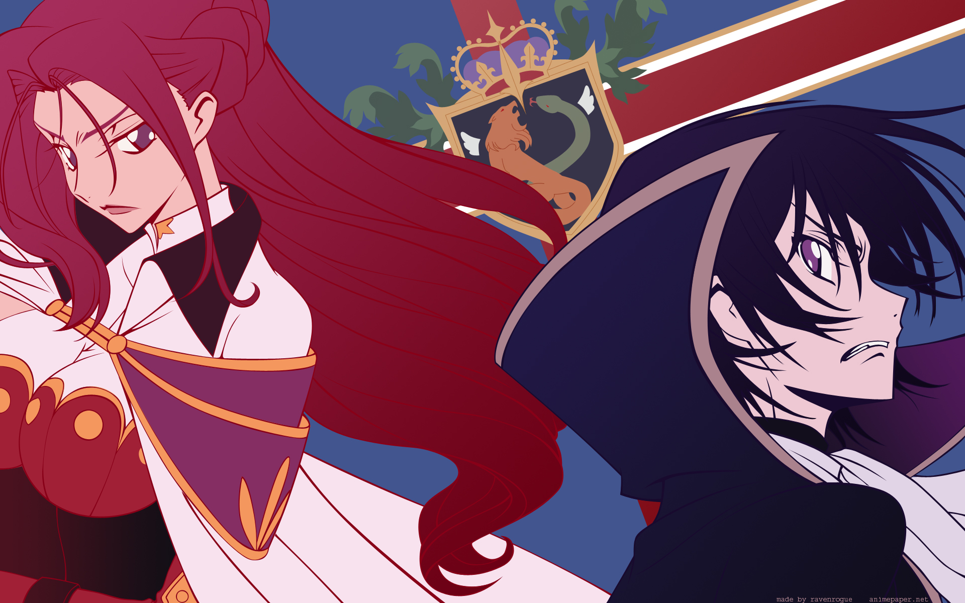 Cornelia Li Britannia and Lelouch Lamperouge from Code Geass HD Wallpaper