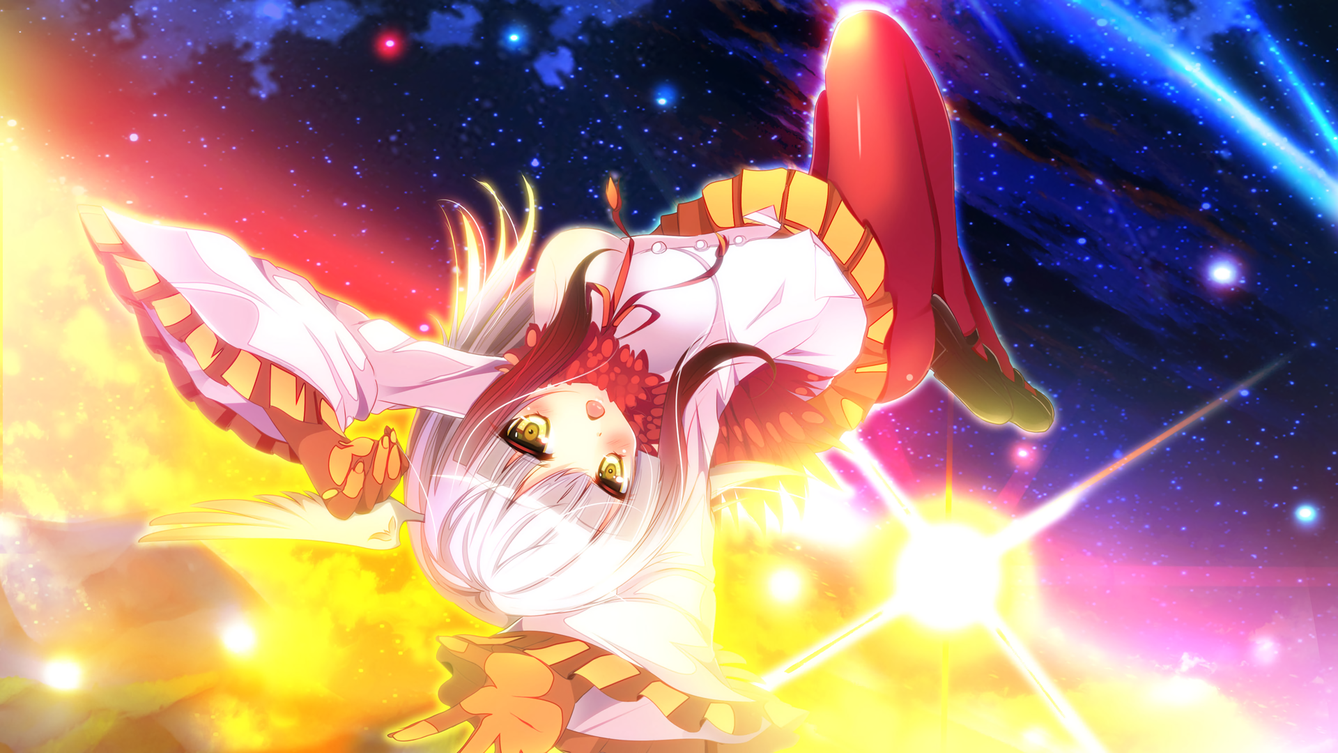 Crested Ibis from Kemono Friends HD Wallpaper
