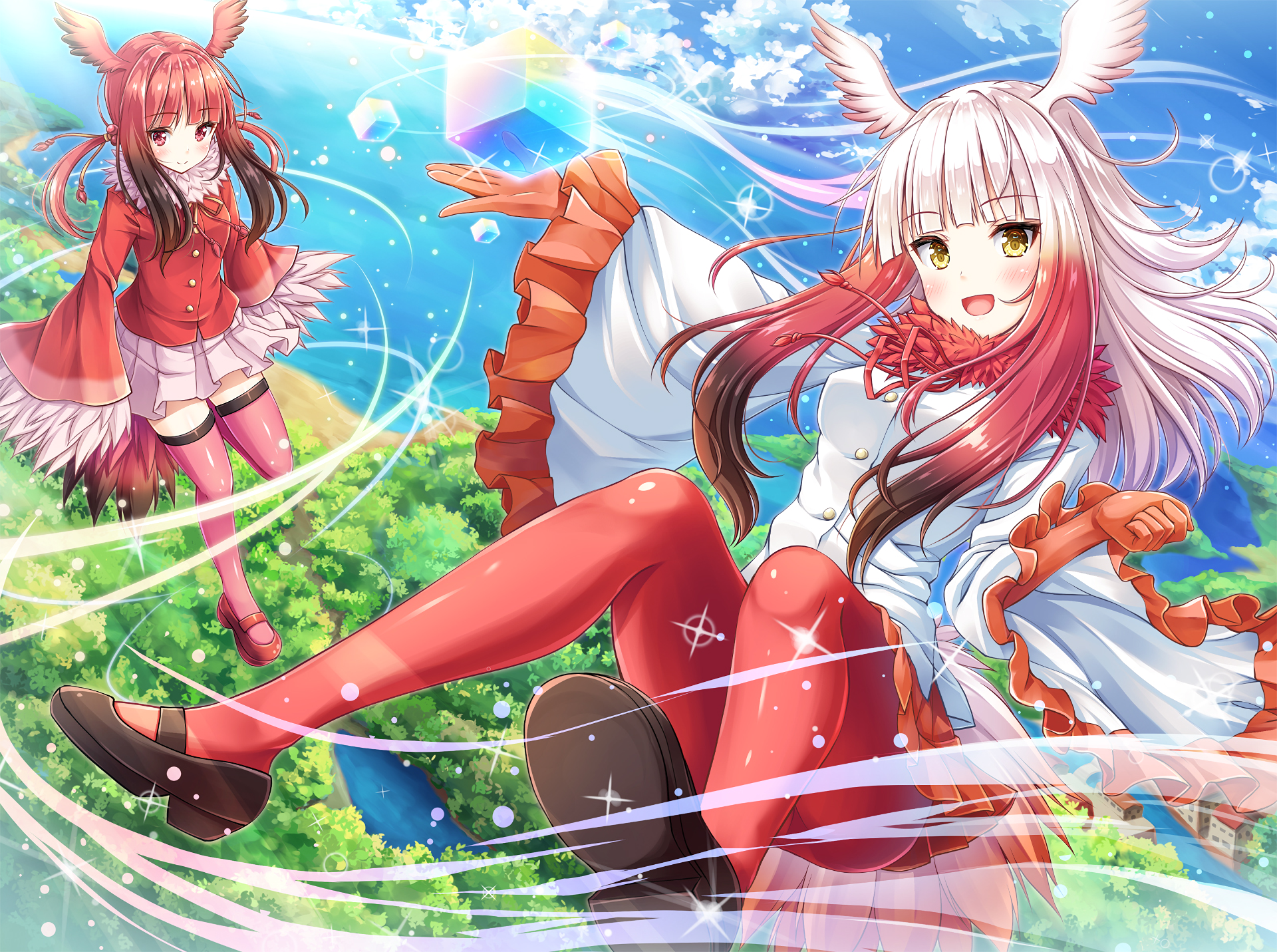 Crested Ibis from Kemono Friends HD Wallpaper