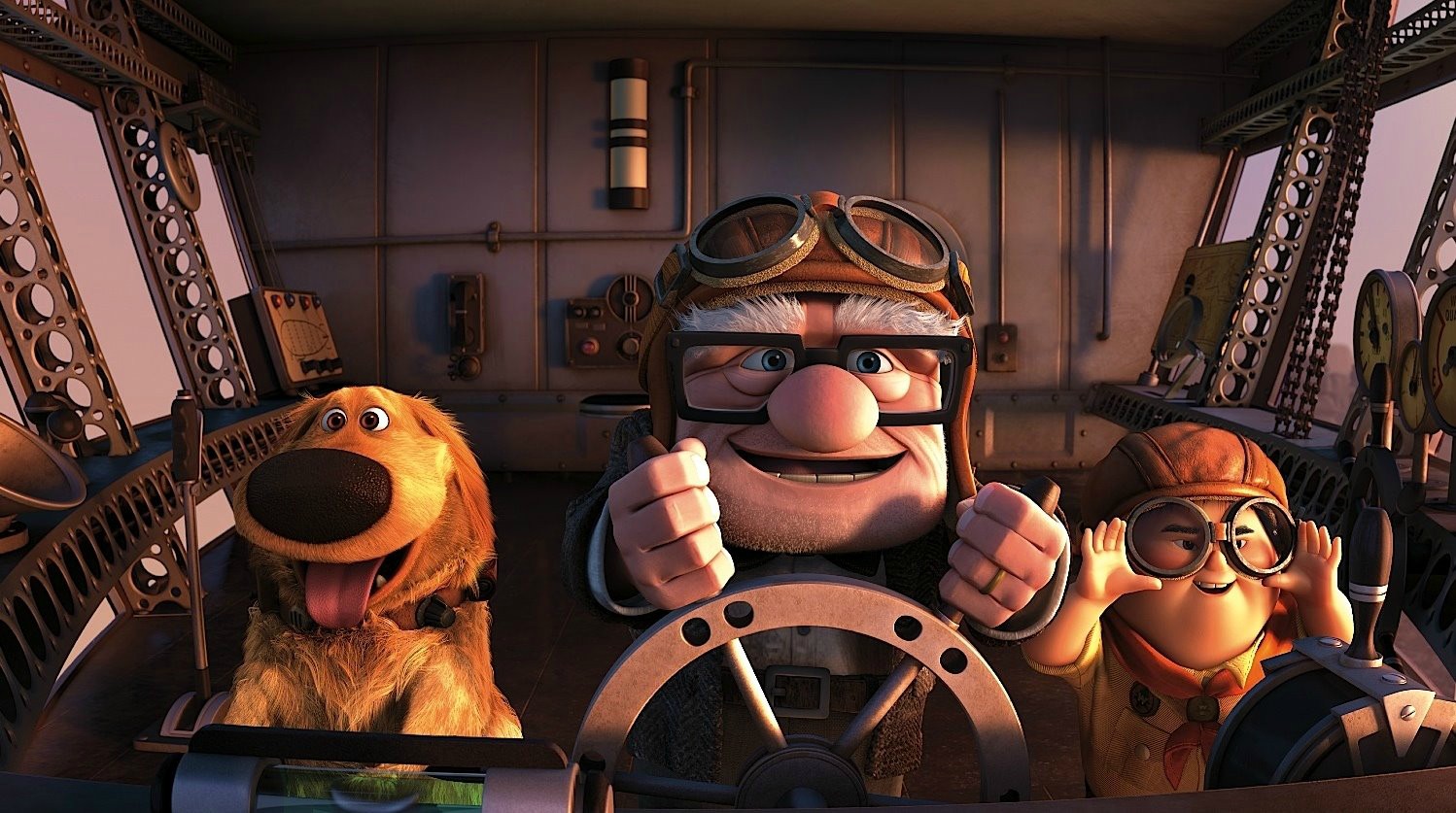 Carl Fredricksen and Dug from Up HD Wallpaper
