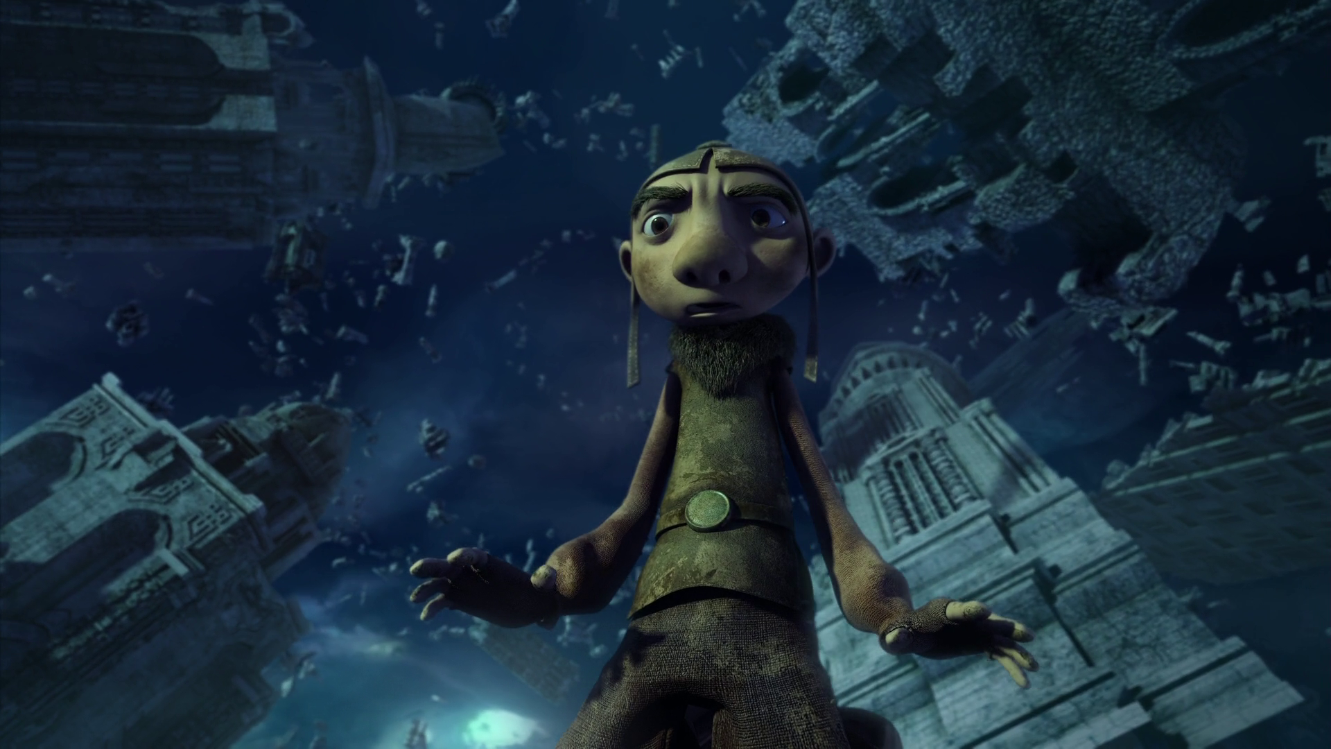 Gwizdo from Dragon Hunters in a ruined city HD Wallpaper