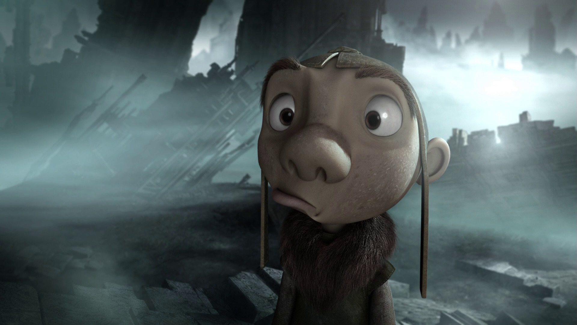 Gwizdo from Dragon Hunters in a desolate landscape HD Wallpaper
