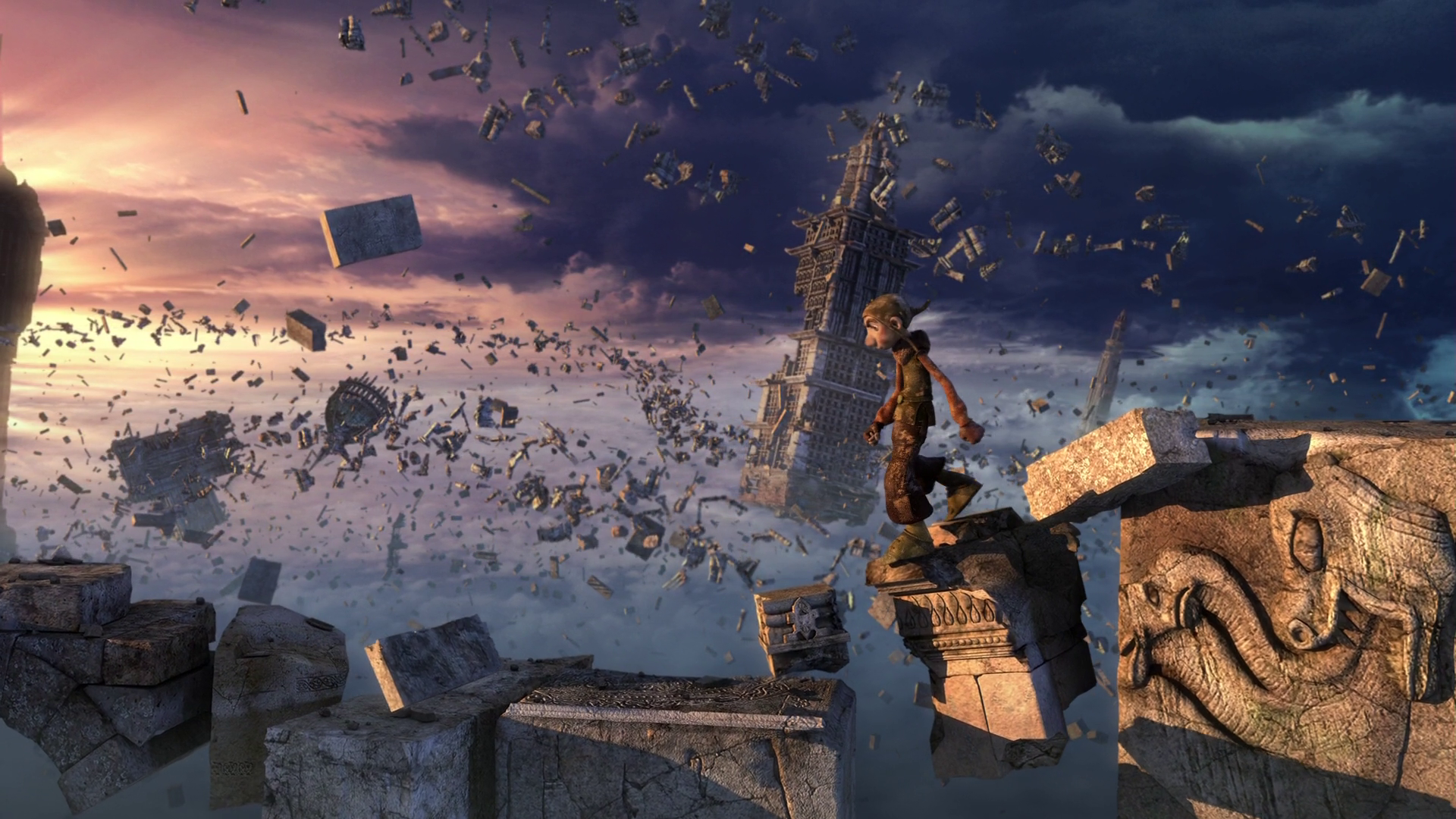 Gwizdo from Dragon Hunters in a crumbling world HD Wallpaper
