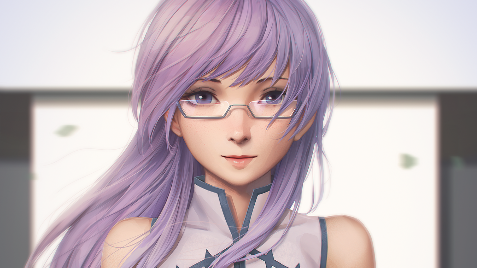 Sheele from Akame Ga Kill! wearing glasses HD Wallpaper