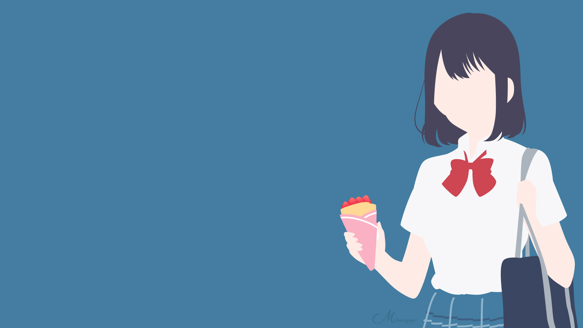 Misaki Takasaki holding a crepe HD Wallpaper