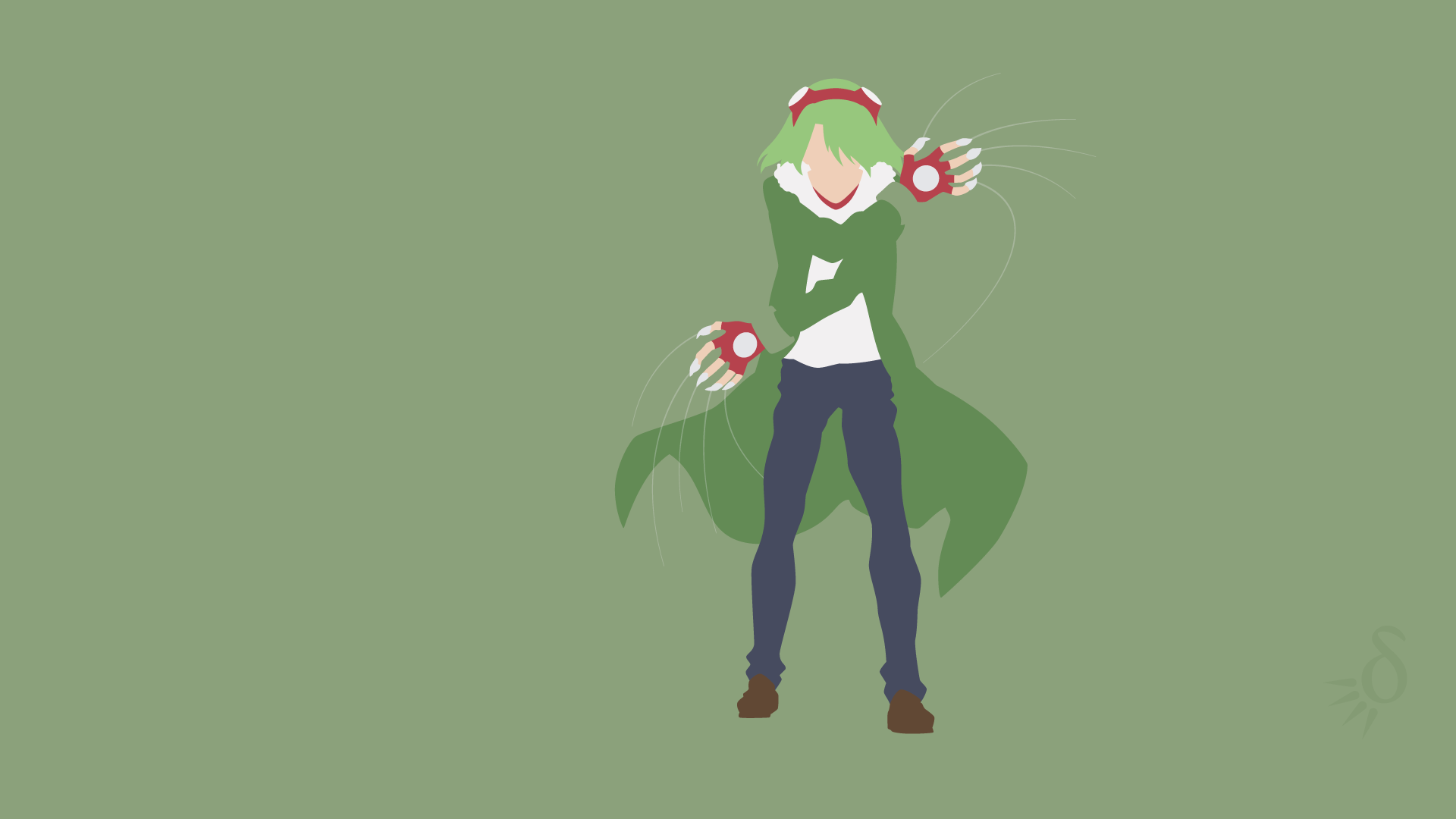 Lubbock from Akame Ga Kill! minimalist art HD Wallpaper