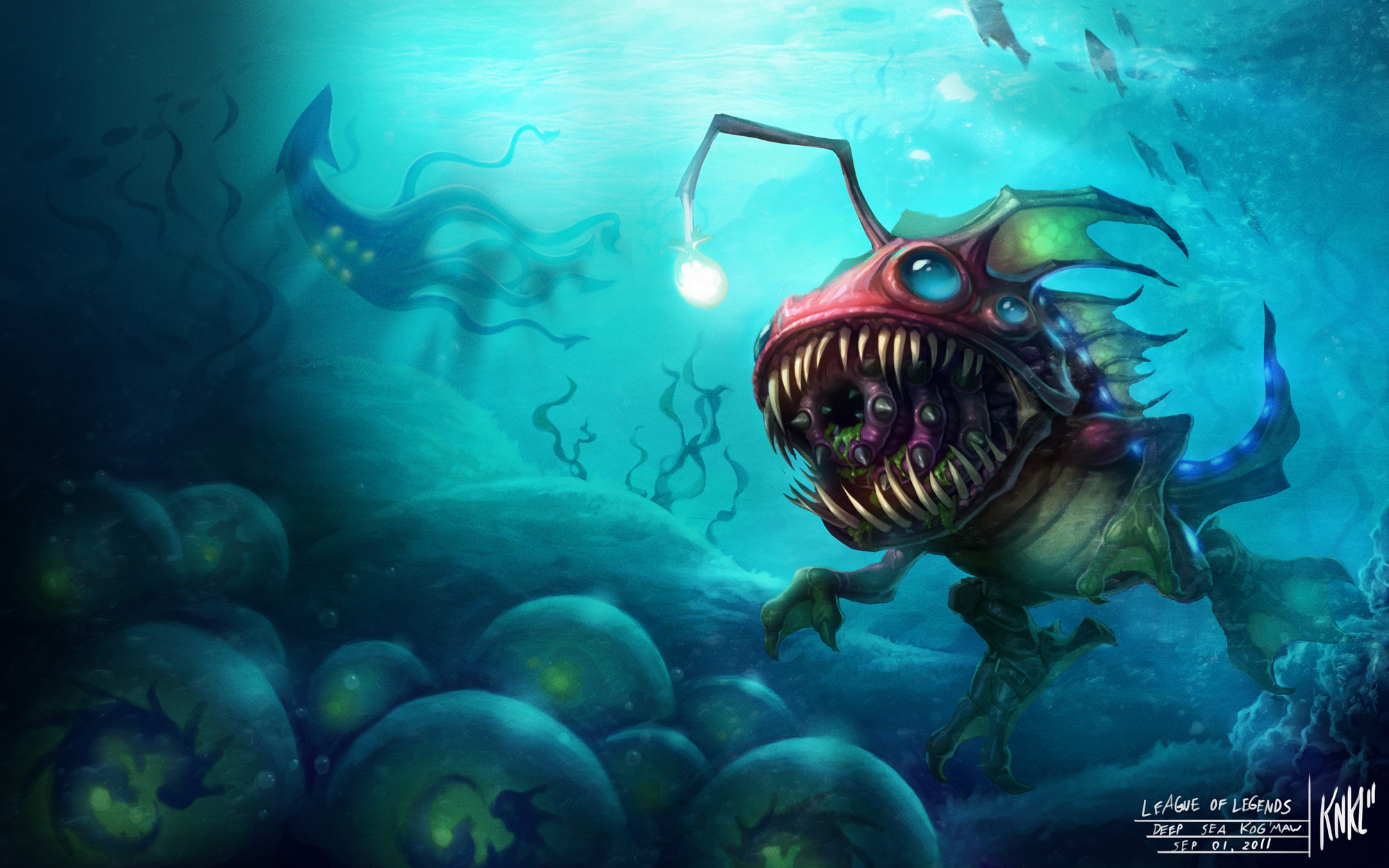 Deep Sea Kog Maw from League of Legends HD Wallpaper