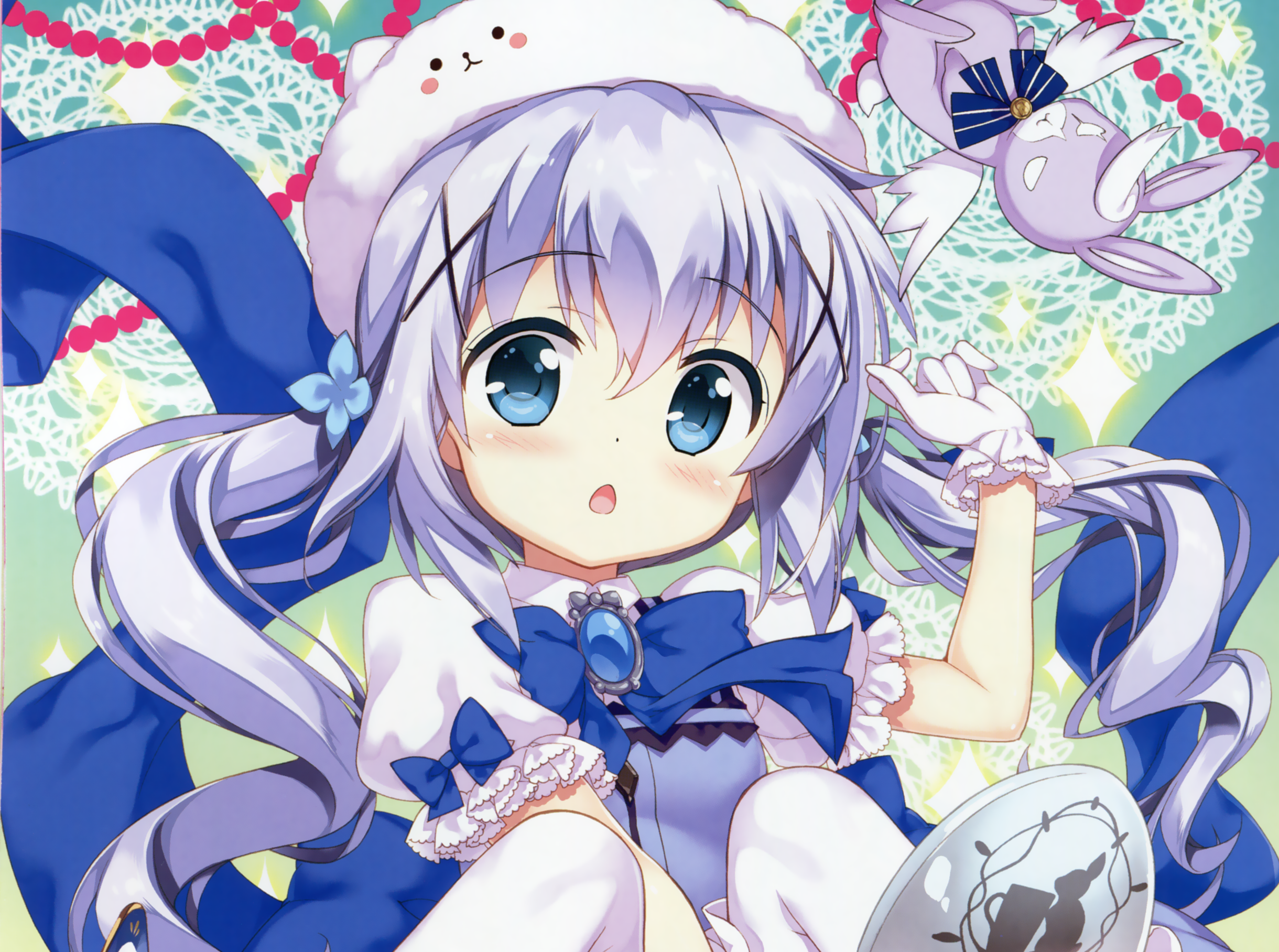 Chino Kafu from Is The Order A Rabbit? with Tippy HD Wallpaper