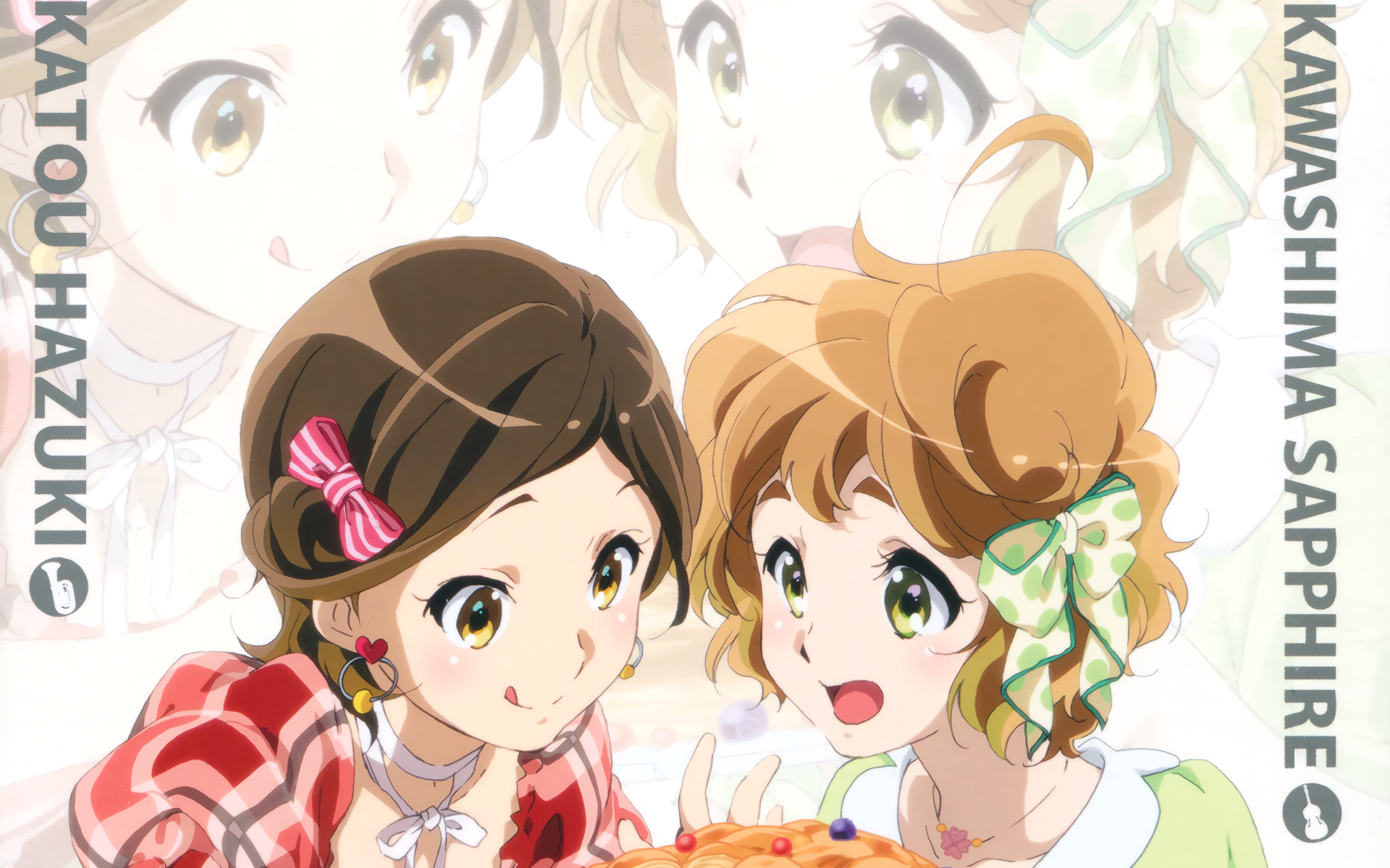 Hazuki Katou and Sapphire Kawashima HD Wallpaper