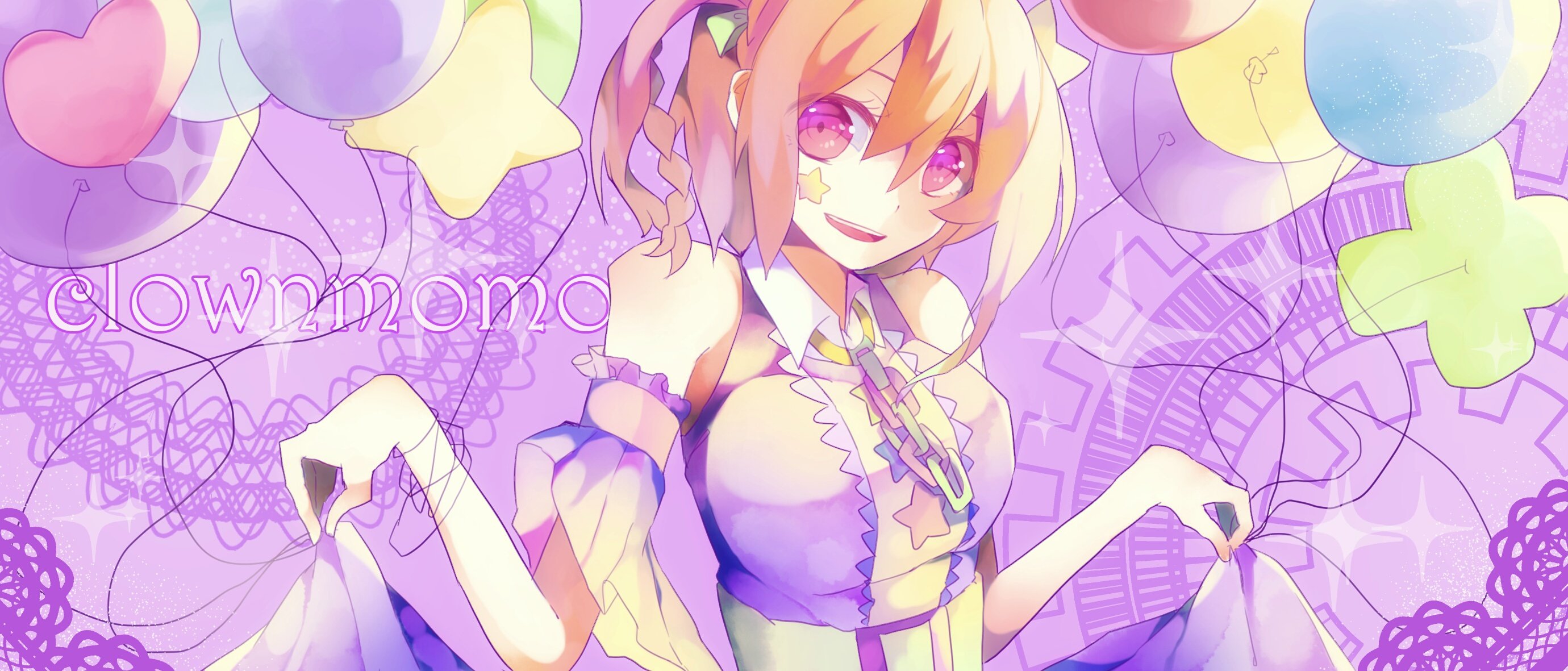 Momo Kisaragi with Balloons HD Wallpaper