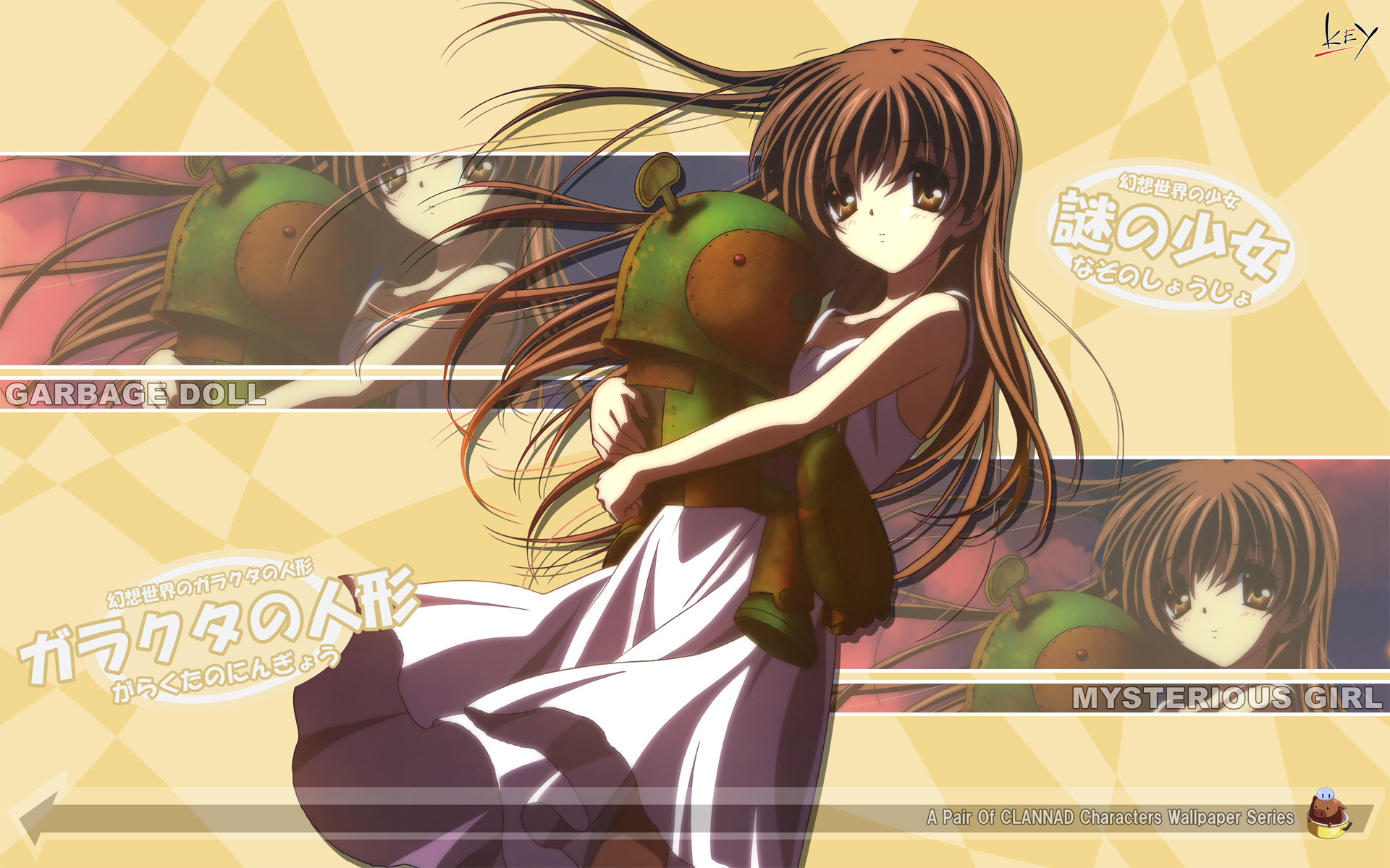 Girl with Garbage Doll from CLANNAD HD Wallpaper