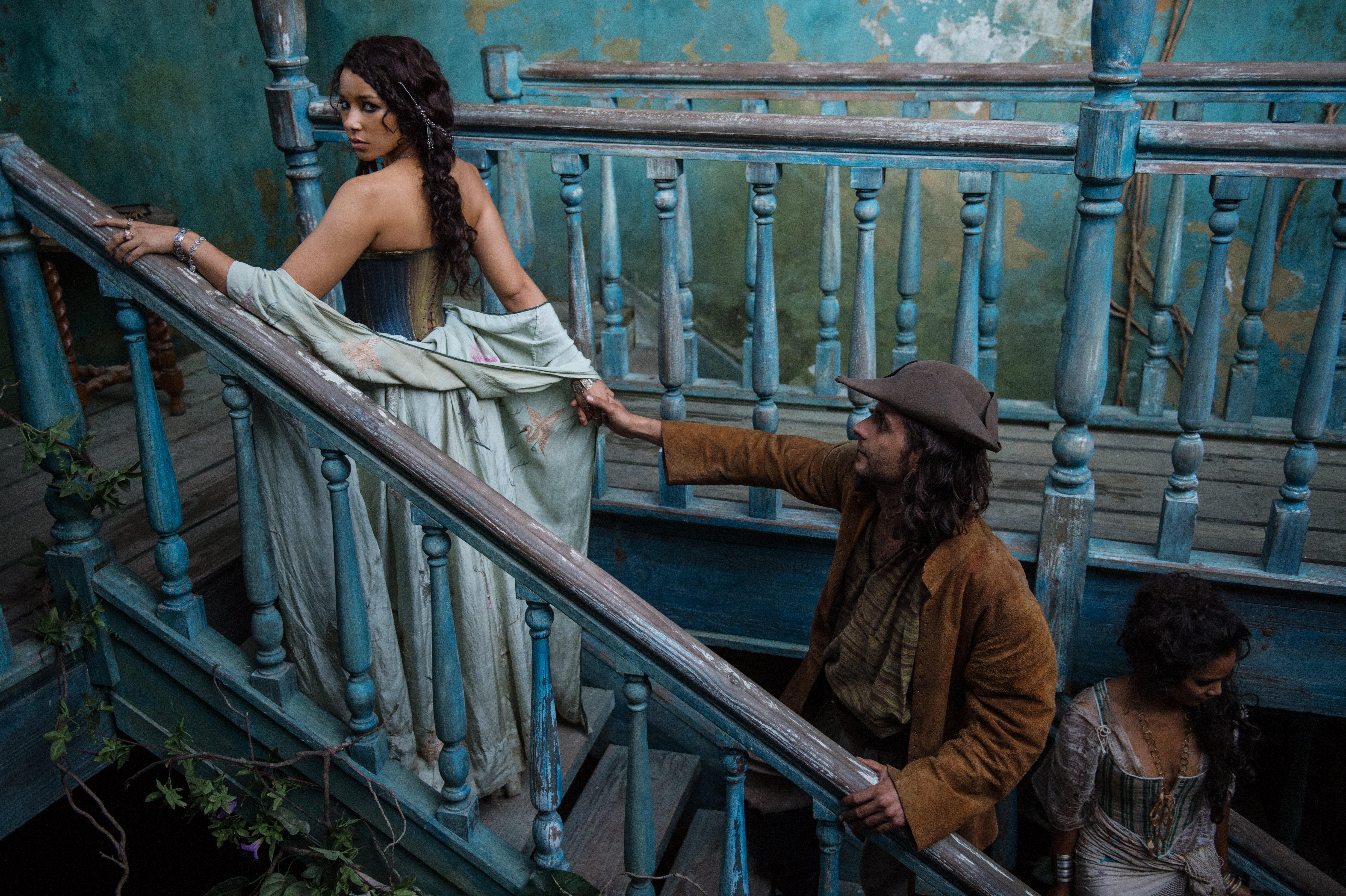 Max from Black Sails on stairs HD Wallpaper