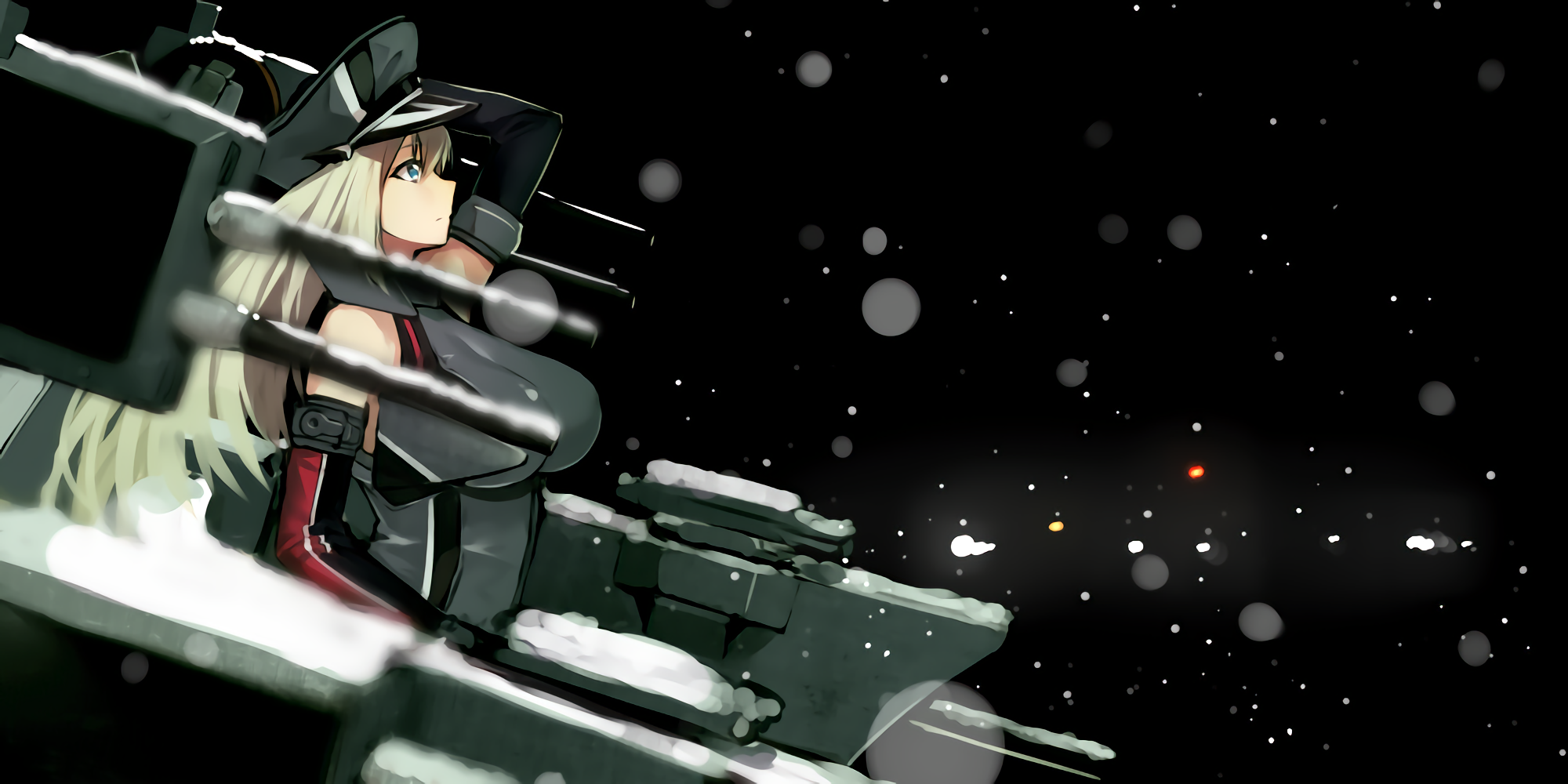 Bismarck from Kancolle in Snow HD Wallpaper