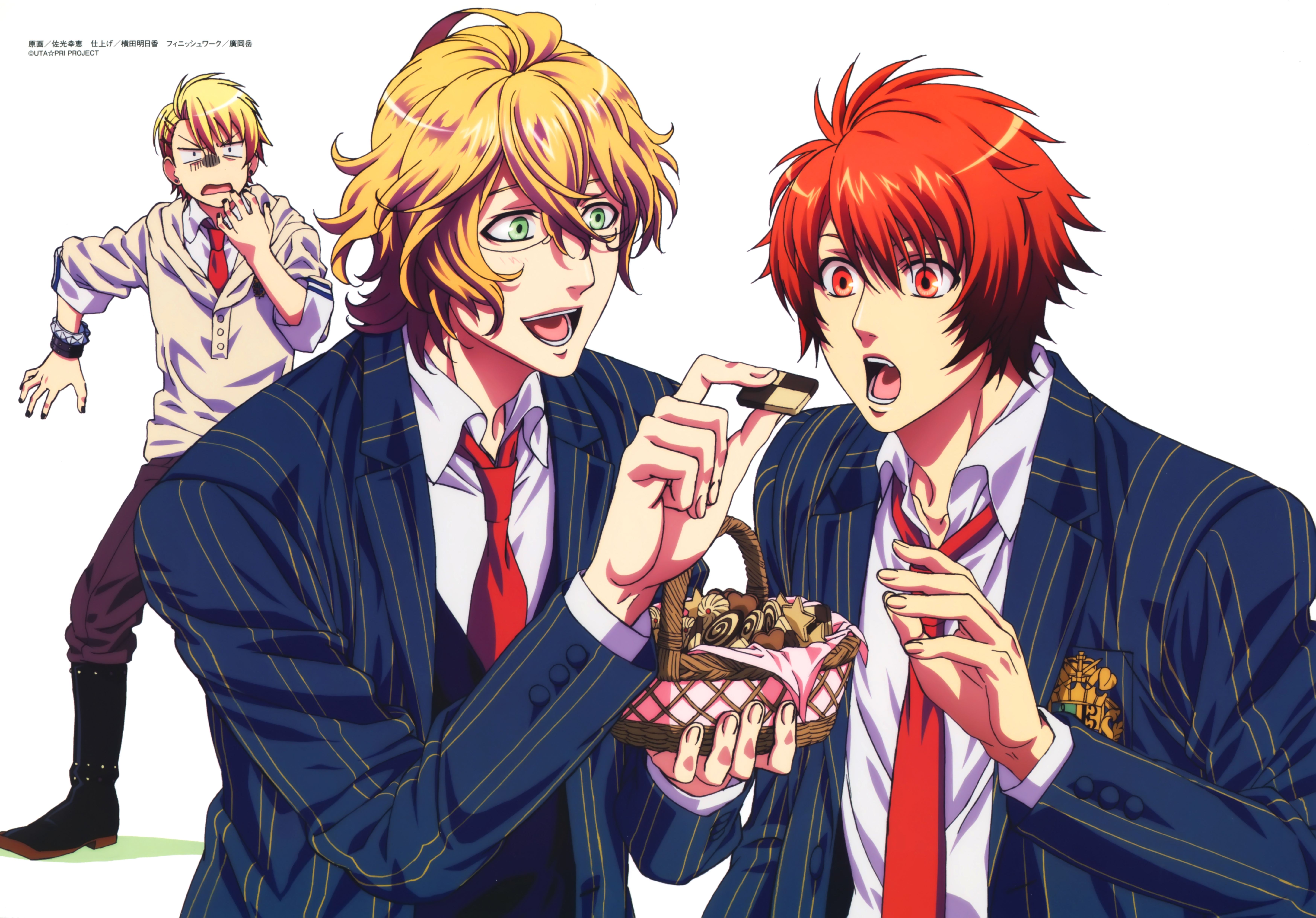 Ittoki Otoya and friends sharing snacks HD Wallpaper