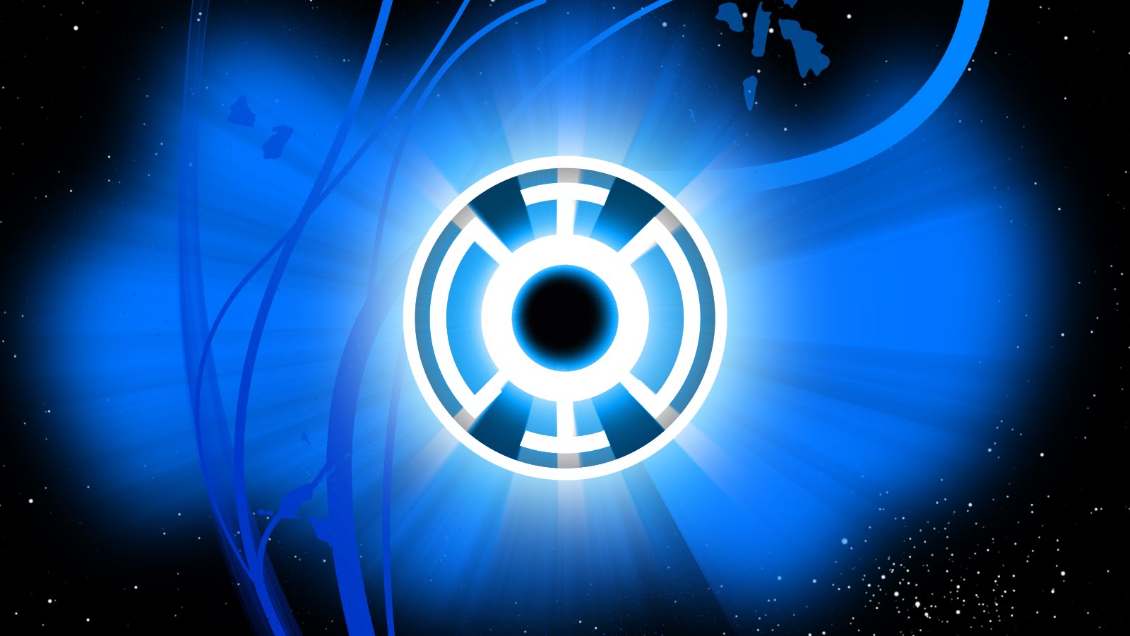 Blue Lantern Symbol HD Wallpaper