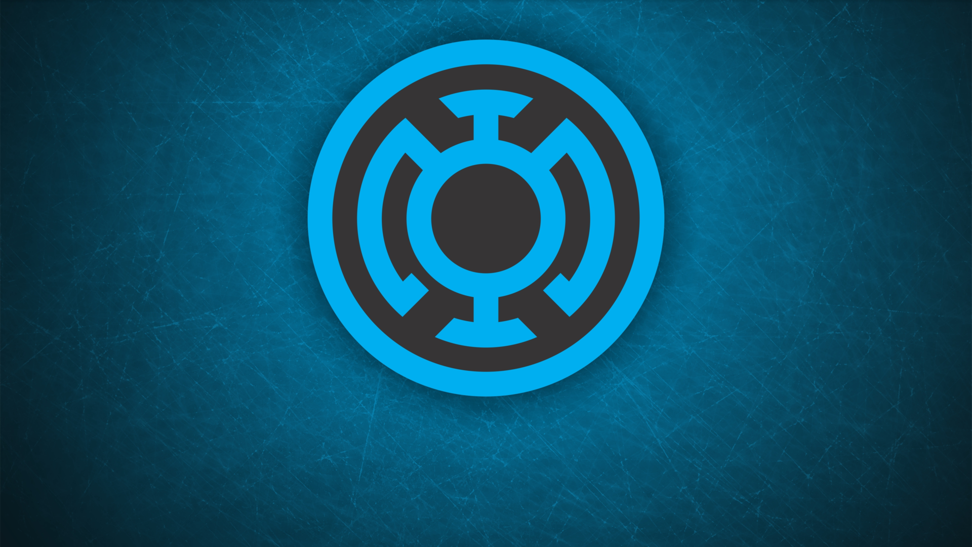 Blue Lantern symbol on a textured blue background HD Wallpaper