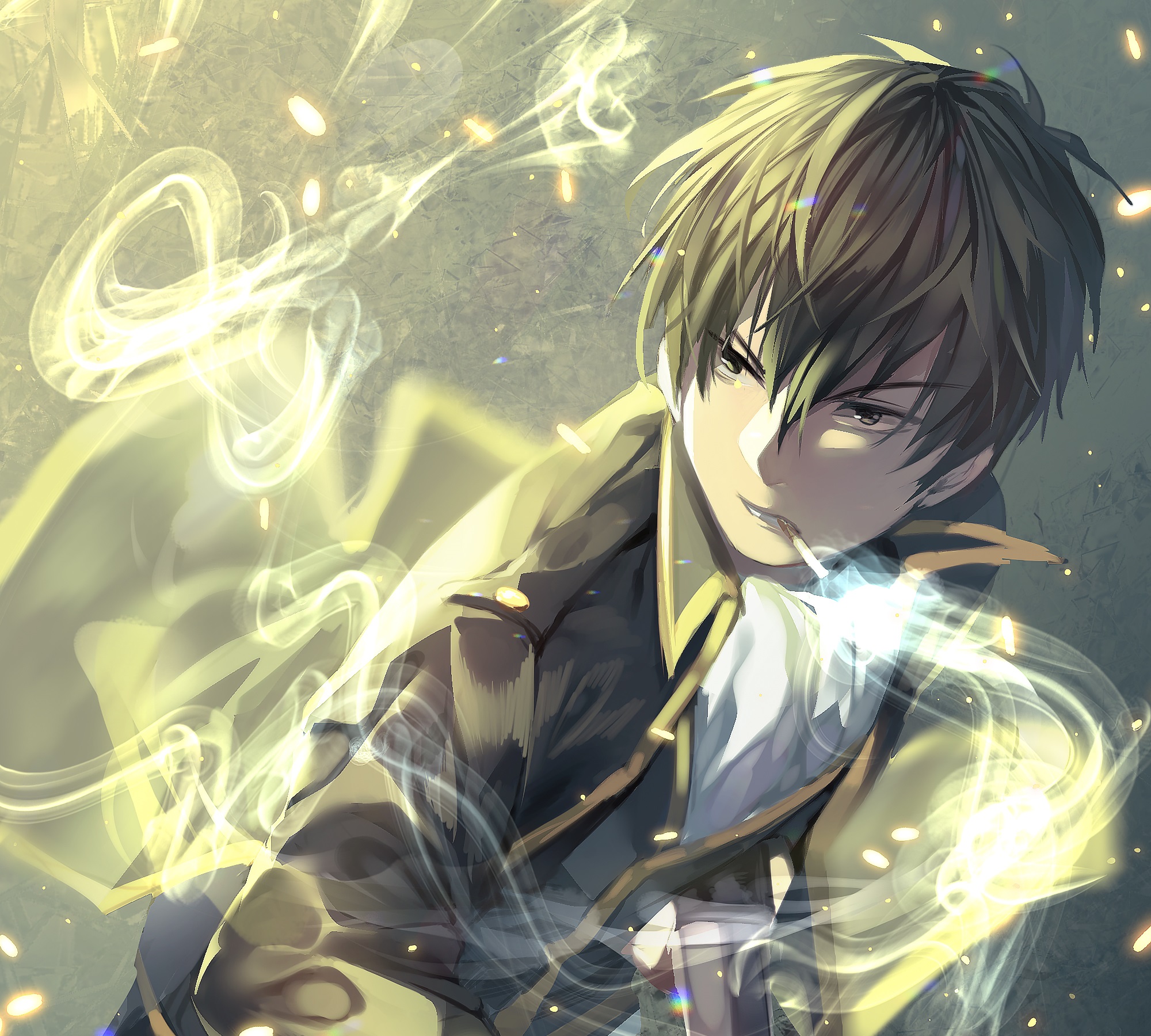 Toushirou Hijikata smoking HD Wallpaper