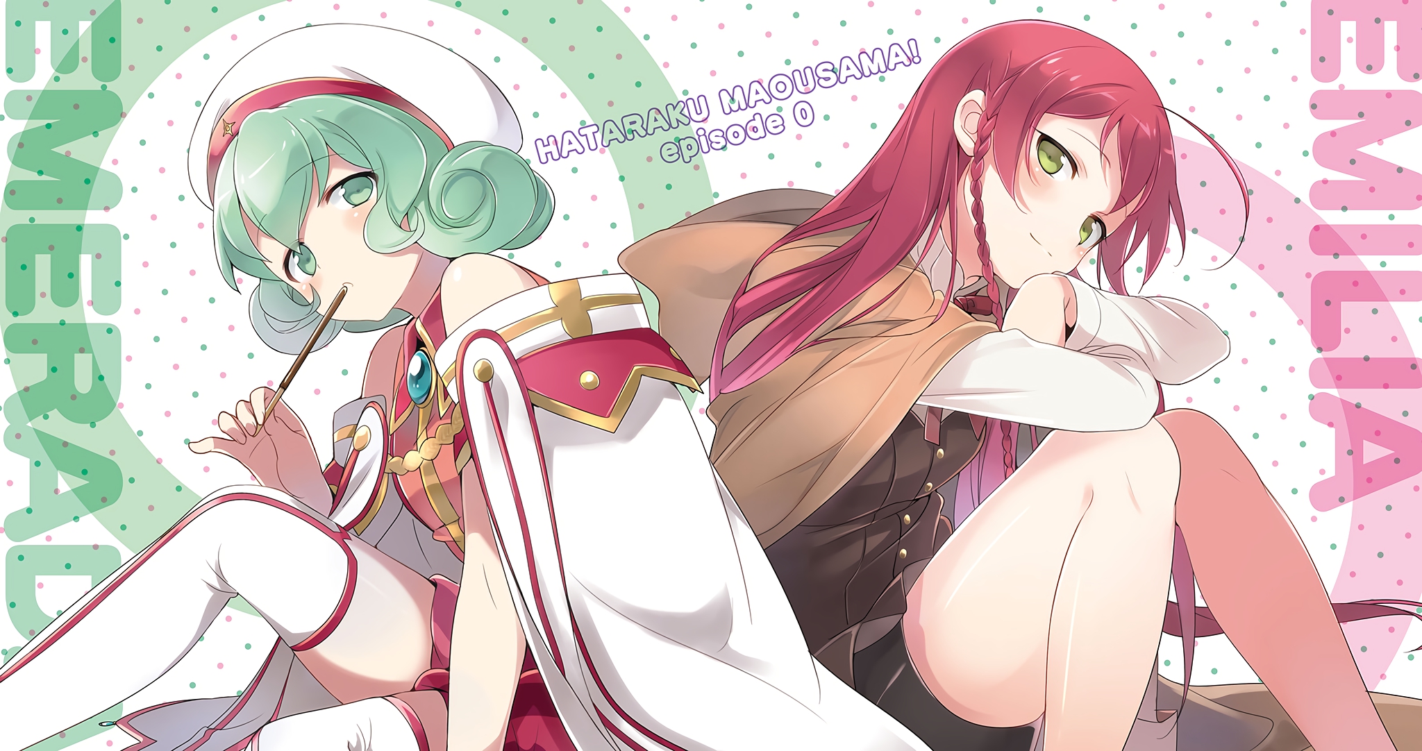 Hataraku Maou-sama! Episode 0: Emerald and Emilia HD Wallpaper