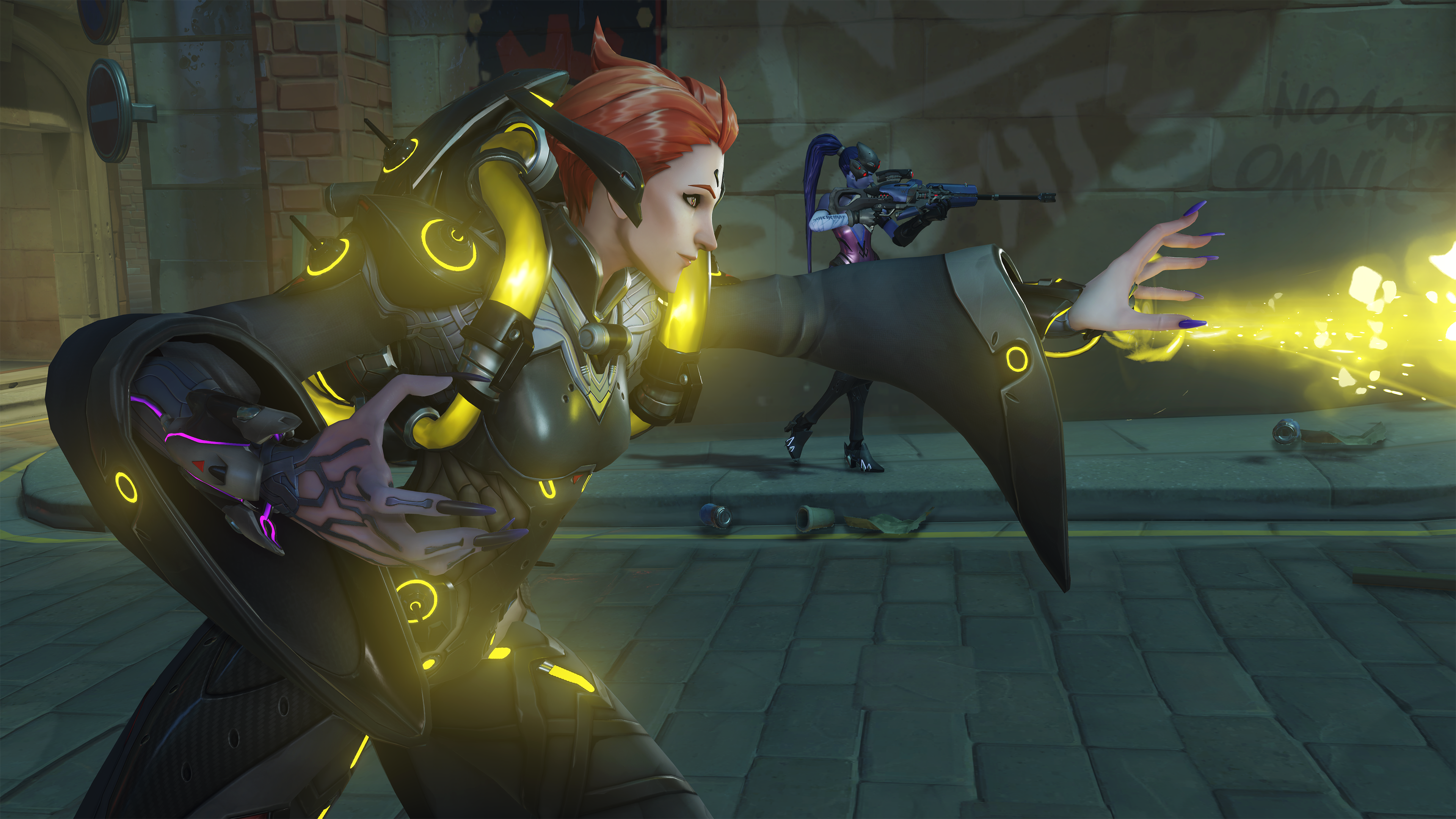 Moira and Widowmaker from Overwatch HD Wallpaper